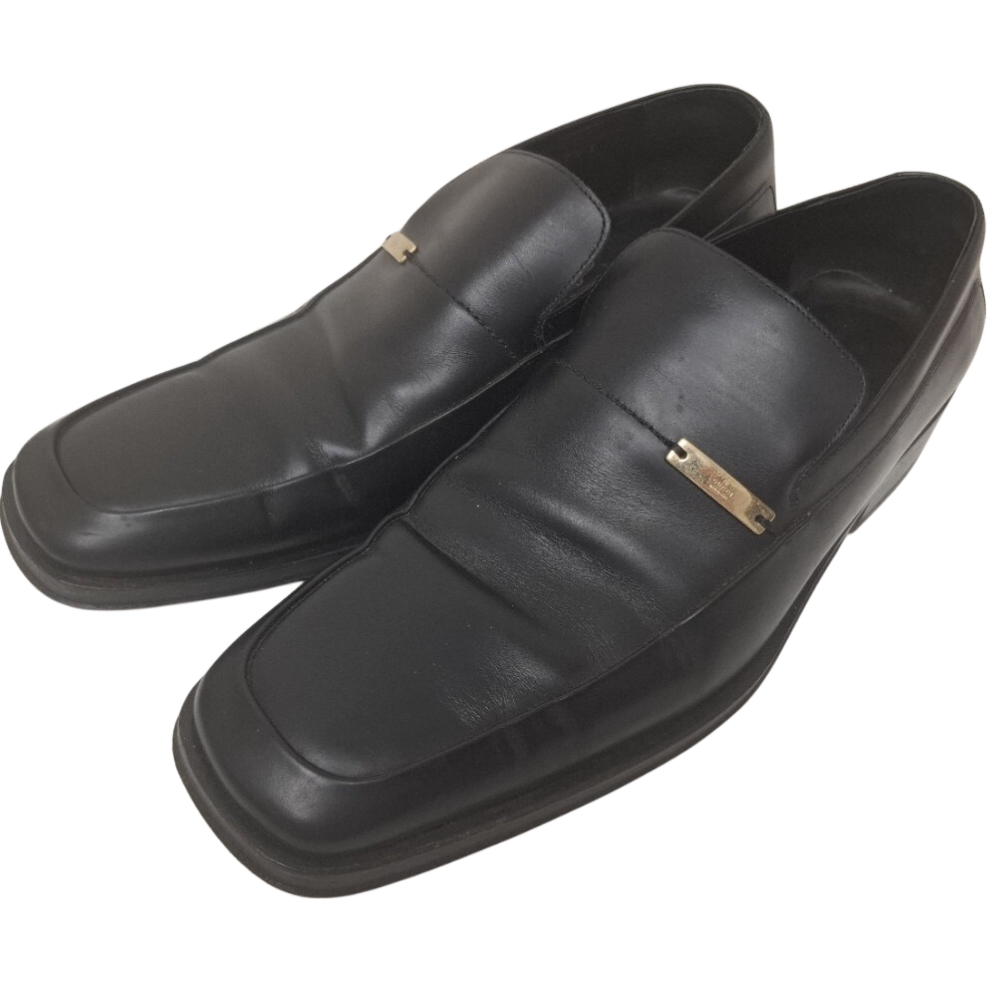 Gucci Mens Leather Shoes Black  42.5E
