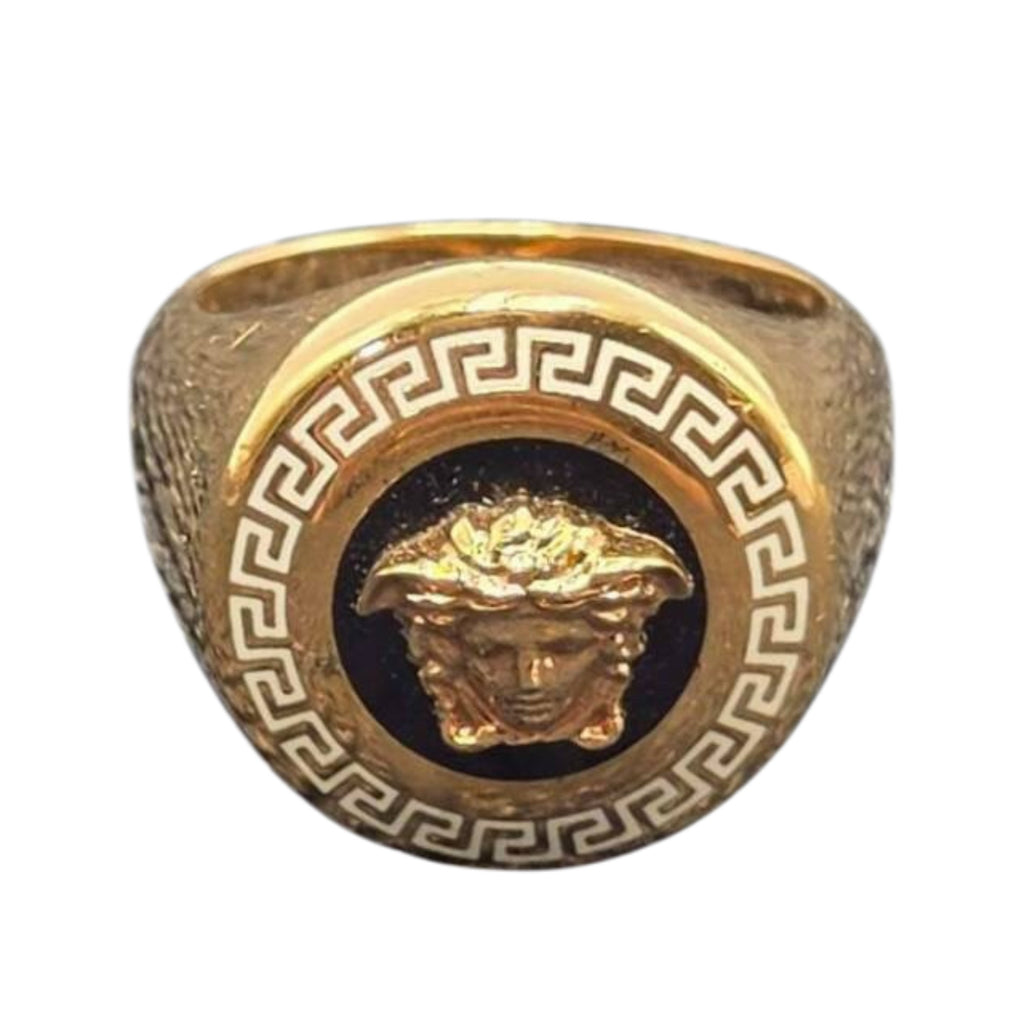 VERSACE Medusa Men’s Ring Gold/Black