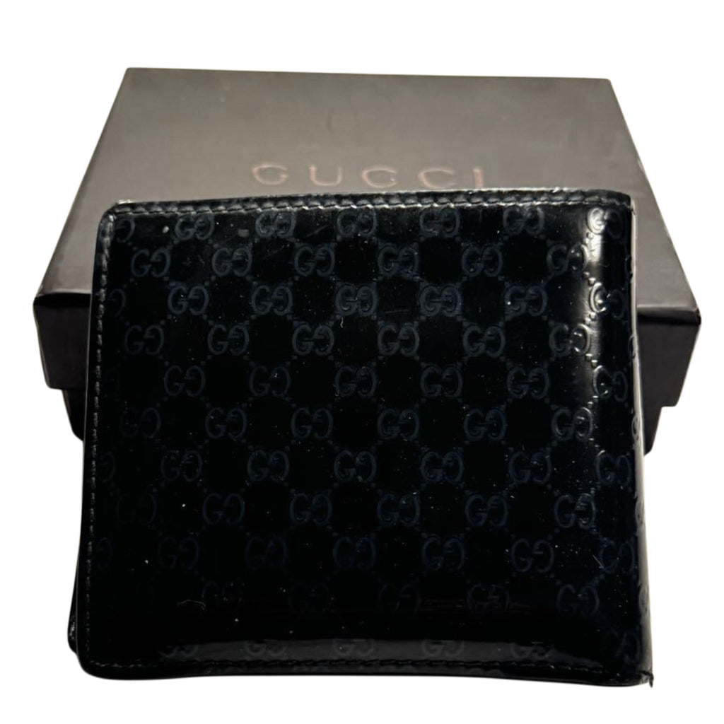 GUCCI Guccissima Men’s Navy Wallet