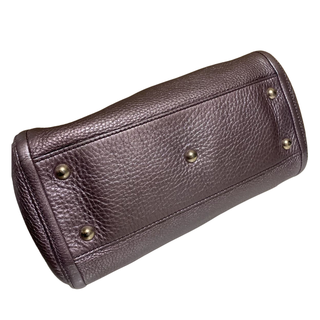 Gucci Soho Purple Leather Handbag