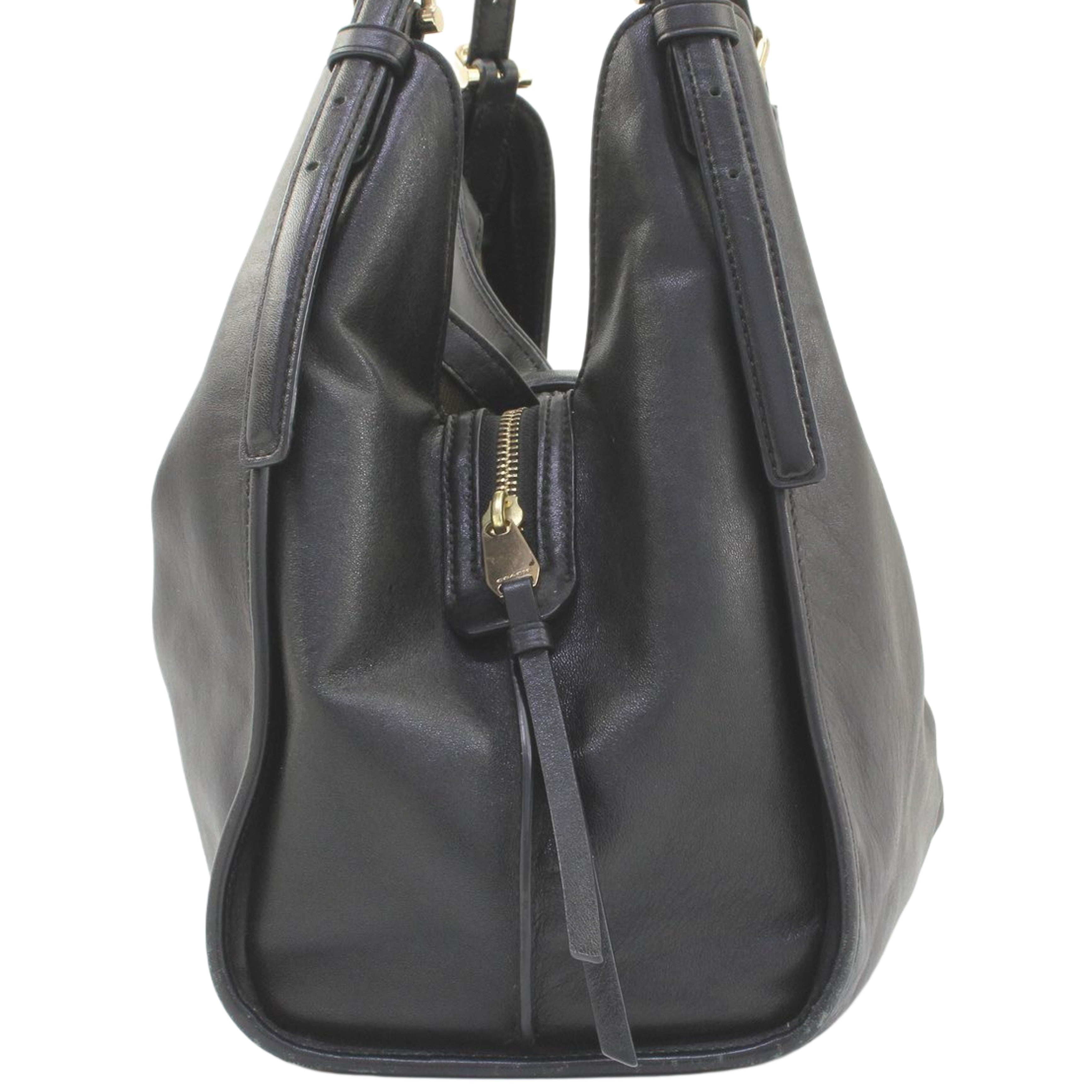 Coach Madison Leather Carlisle Black Shoulder Bag