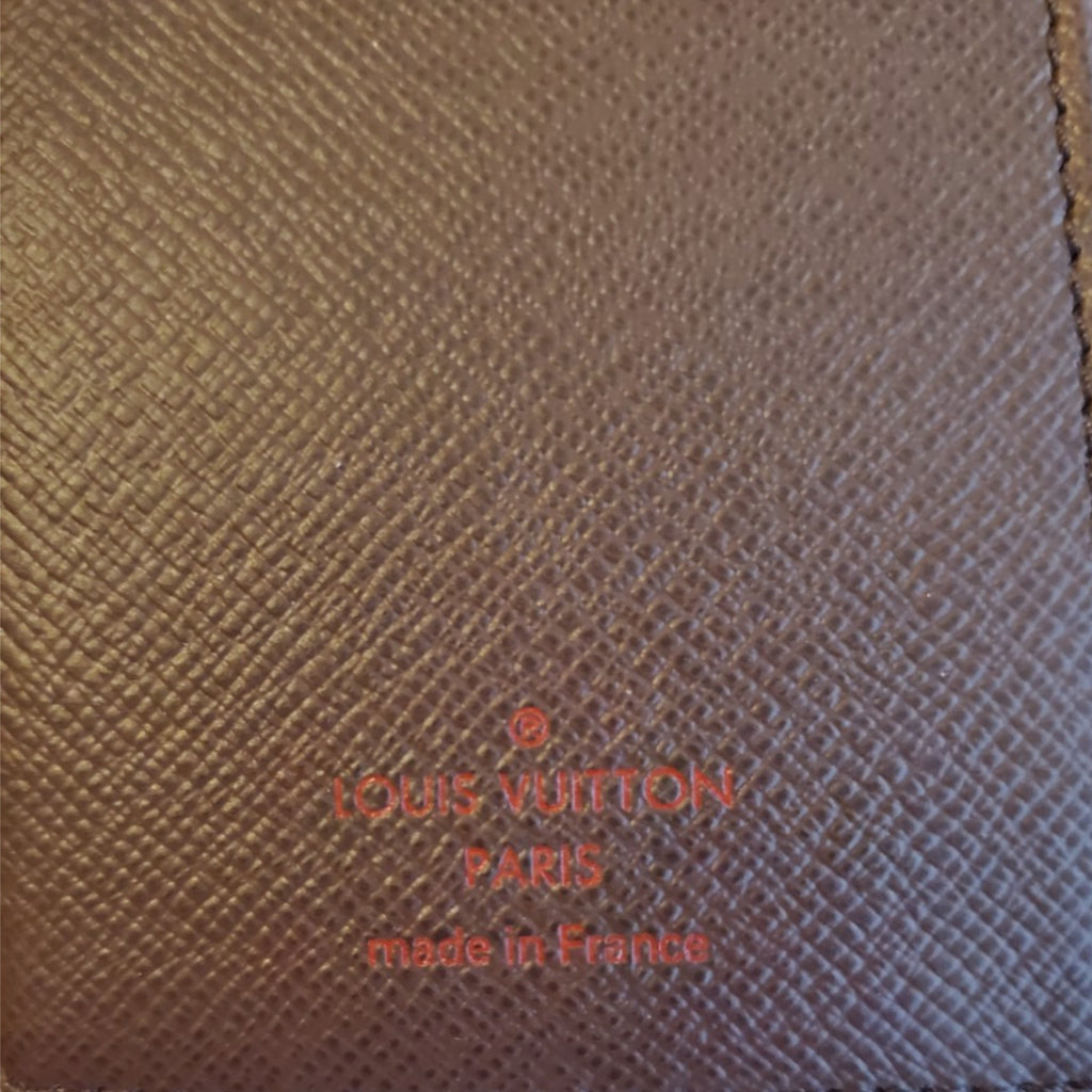 LOUIS VUITTON Damier Ebene Small Ring Agenda Cover