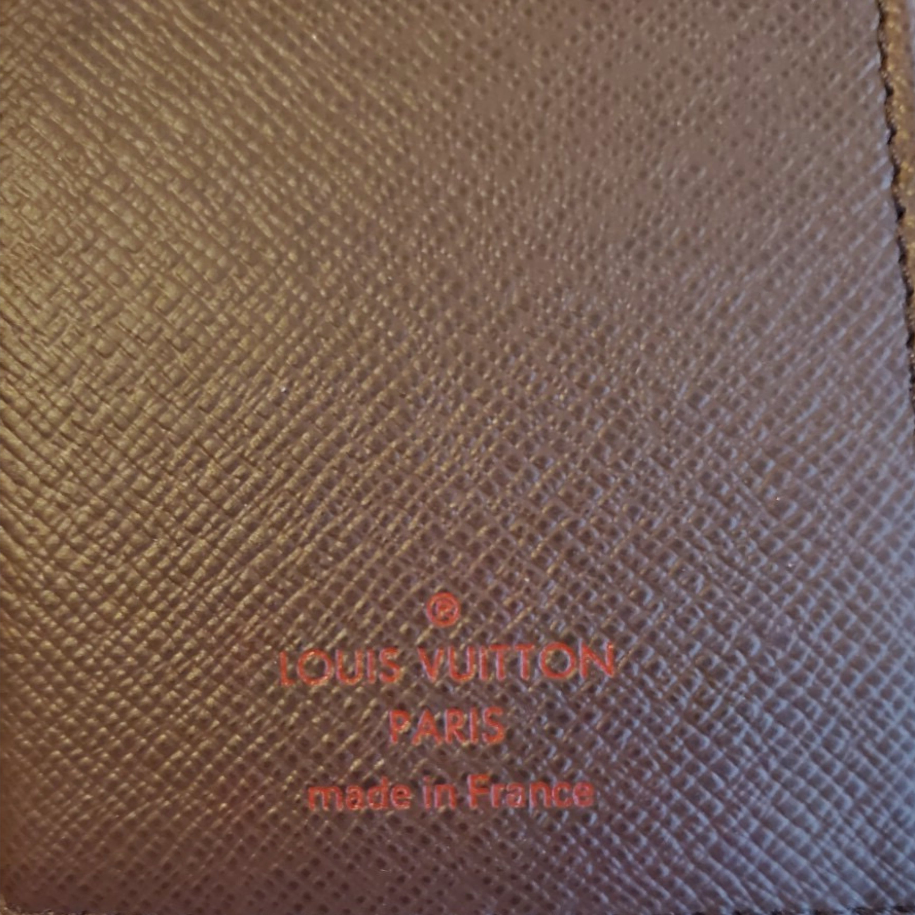 LOUIS VUITTON Damier Ebene Small Ring Agenda Cover