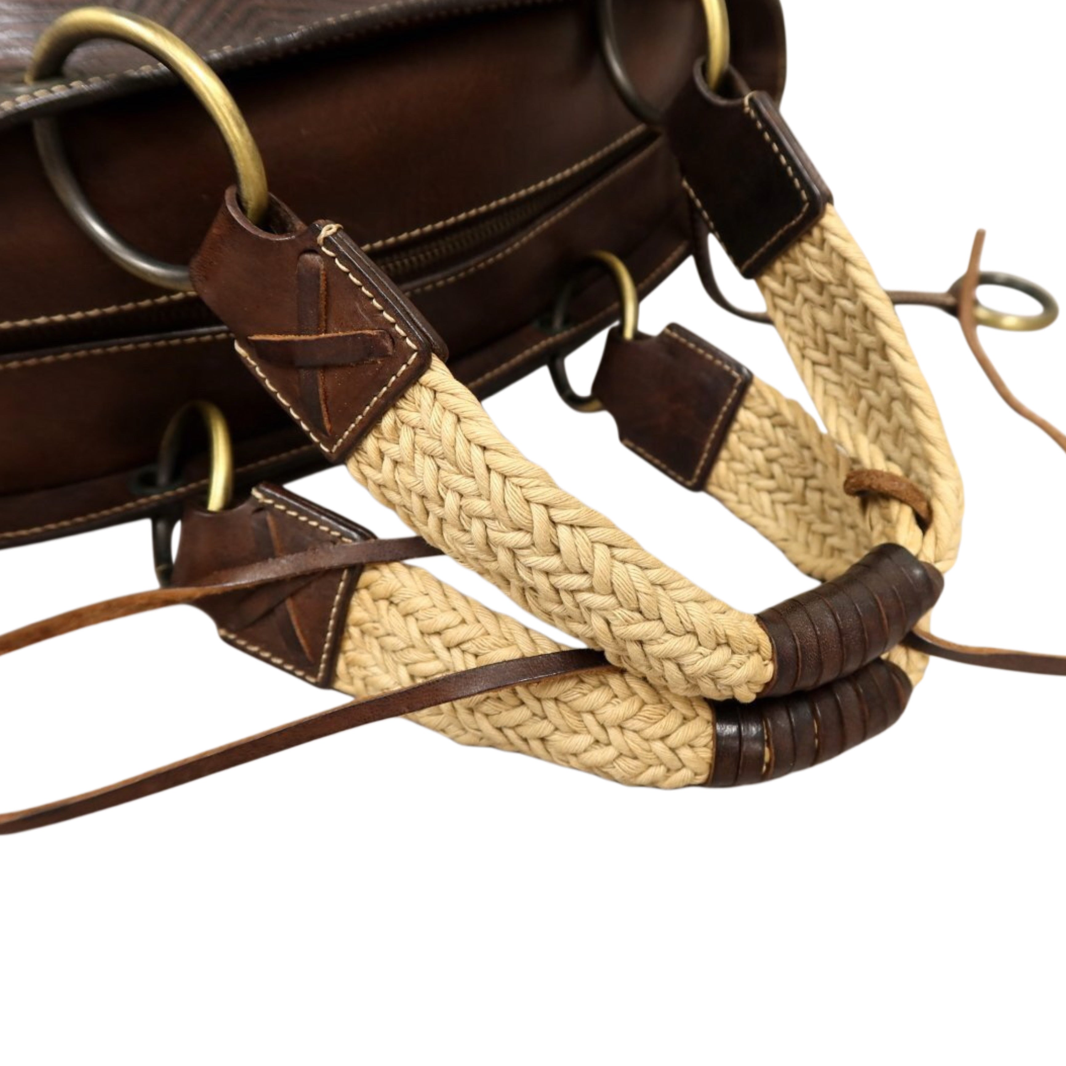 DOLCE & GABBANA Leather Belted Handbag