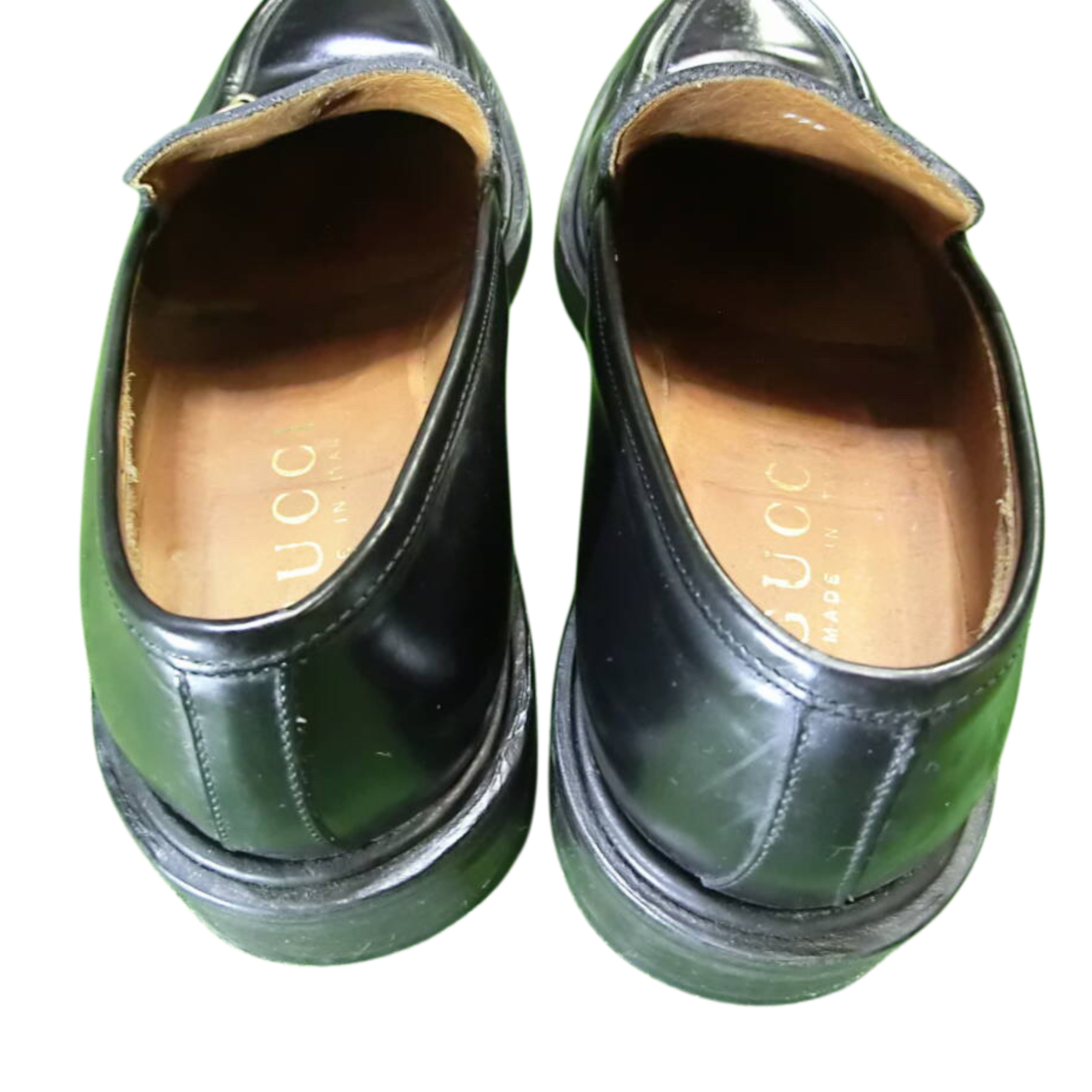 Gucci Men’s Horsebit Loafers Black Size 44