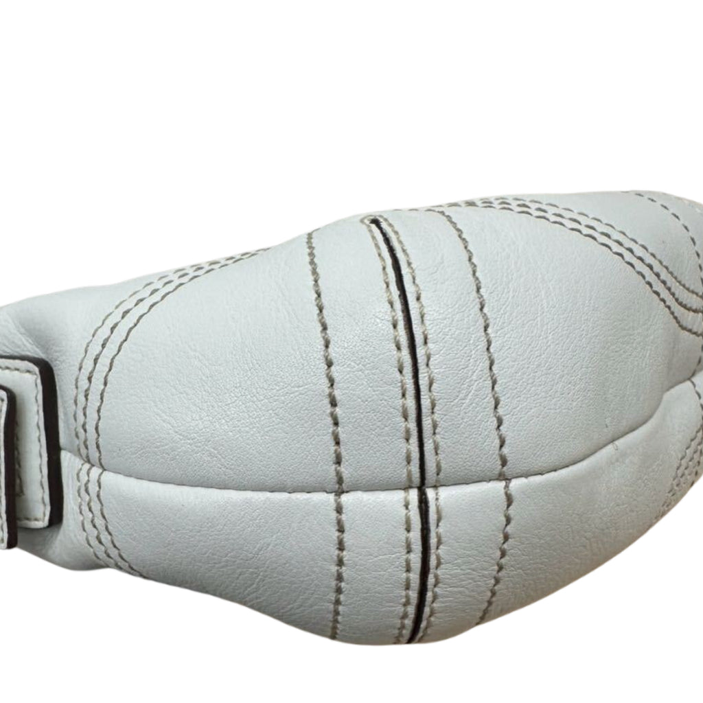 Coach Mini Ivory Leather Hobo Bag