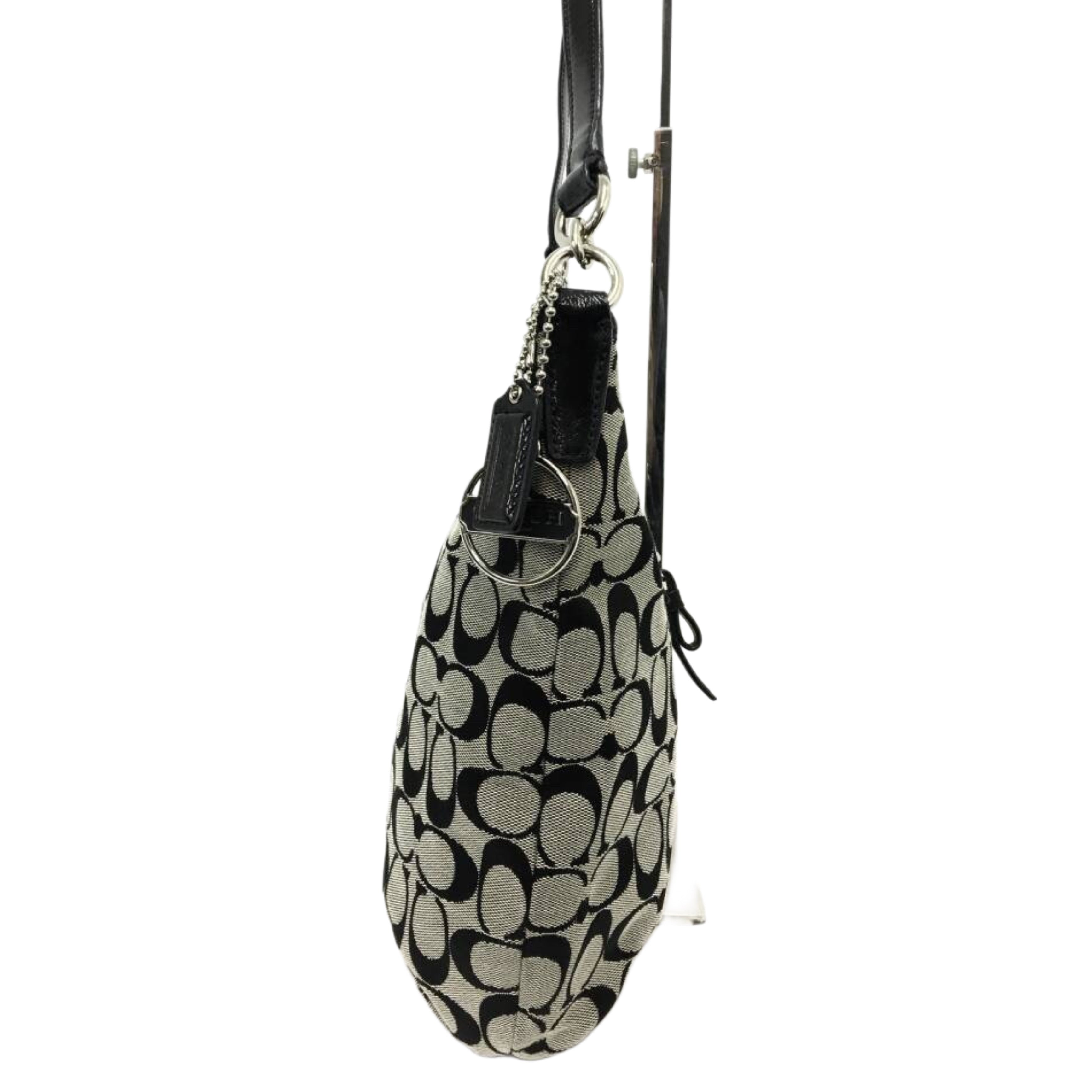 Coach Signature Stripe Jacquard Hobo Bag