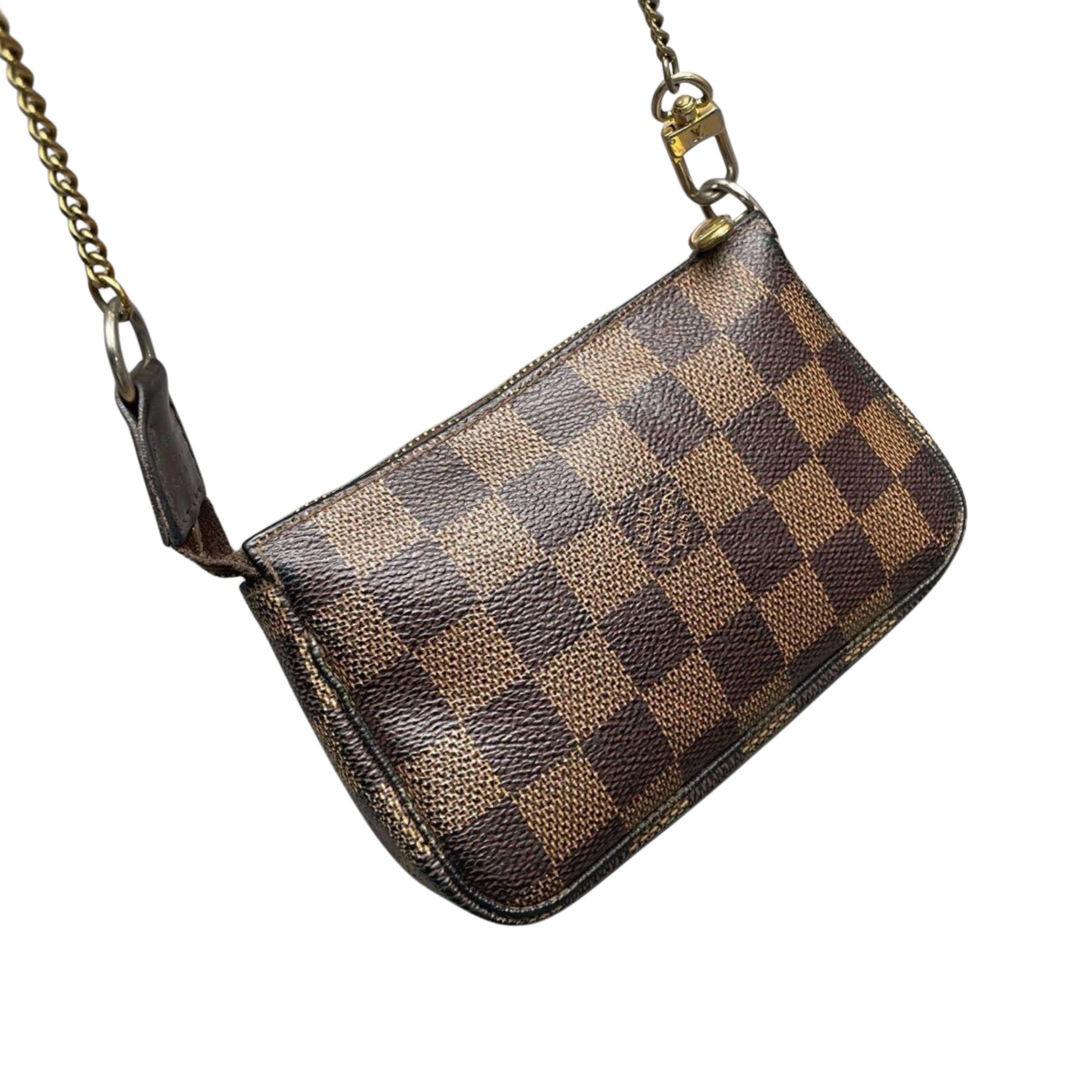 LOUIS VUITTON Damier Ebene Mini Pochette Accesoires