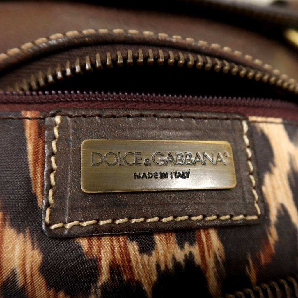 DOLCE & GABBANA Leather Belted Handbag