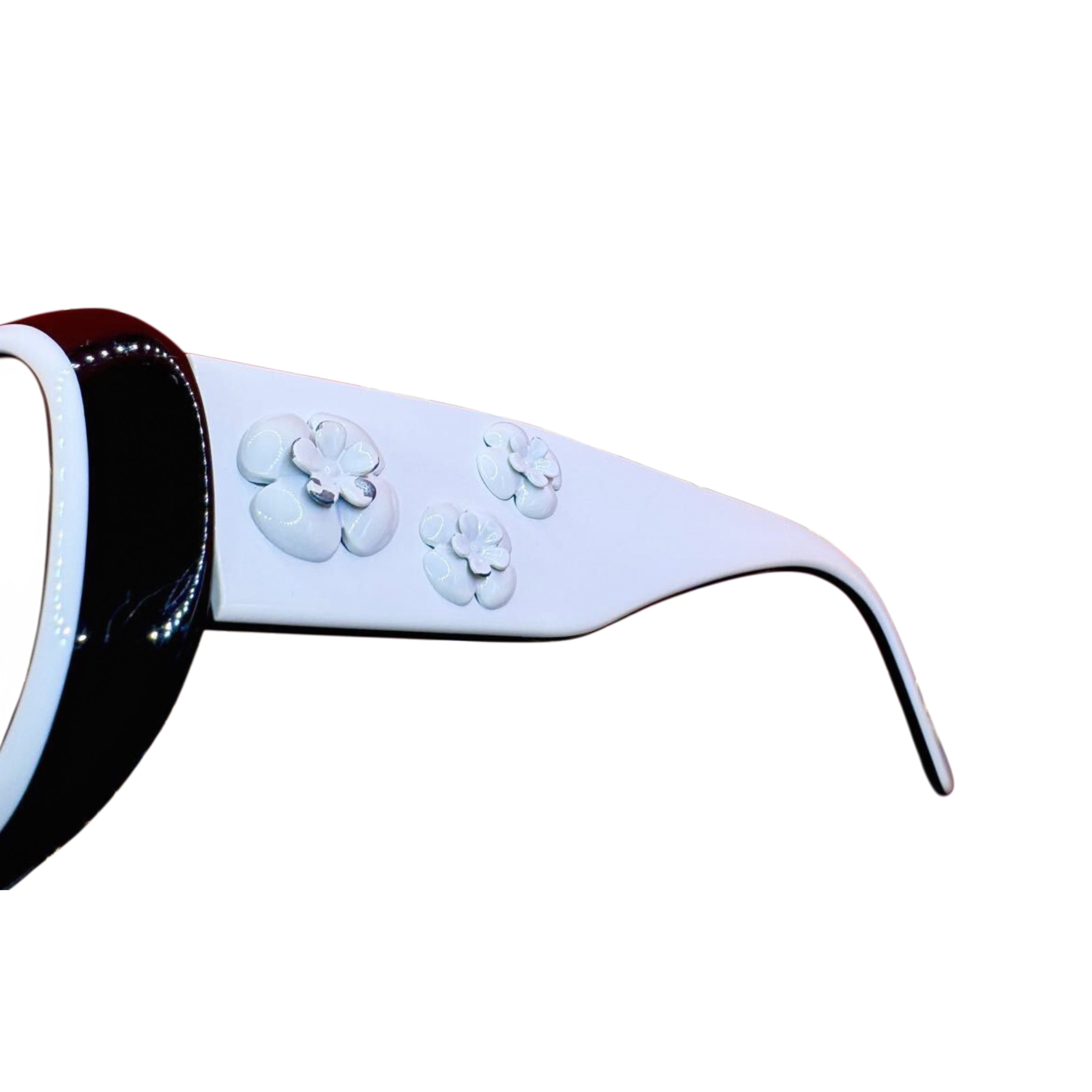 CHANEL Vintage Camellia Flower Sunglasses