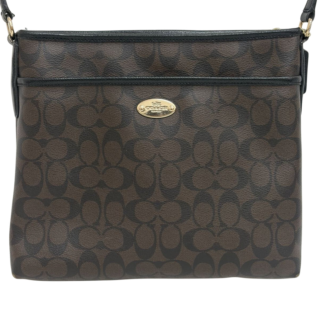 COACH Crossbody PVC Brown Shoulder Bag