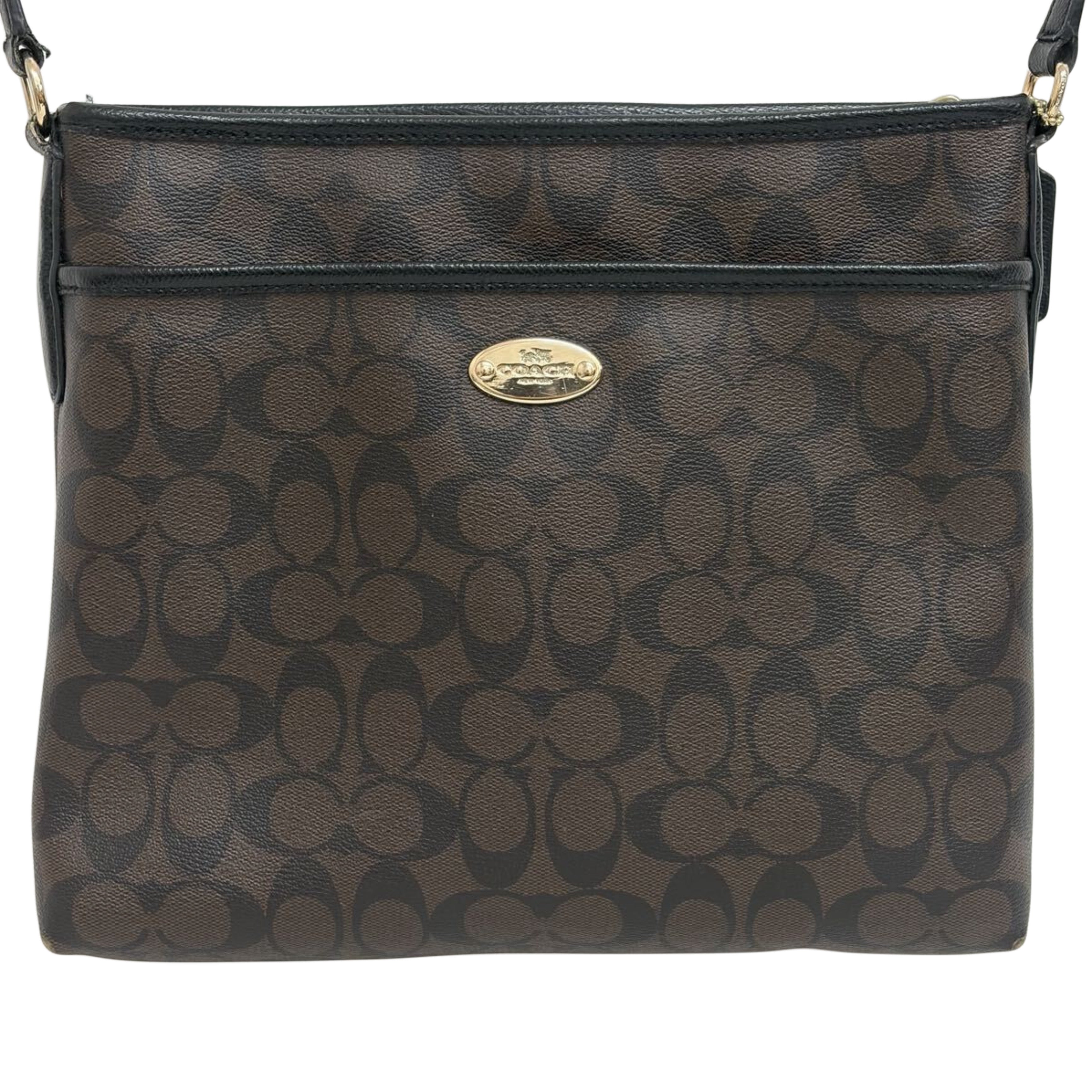 COACH Crossbody PVC Brown Shoulder Bag