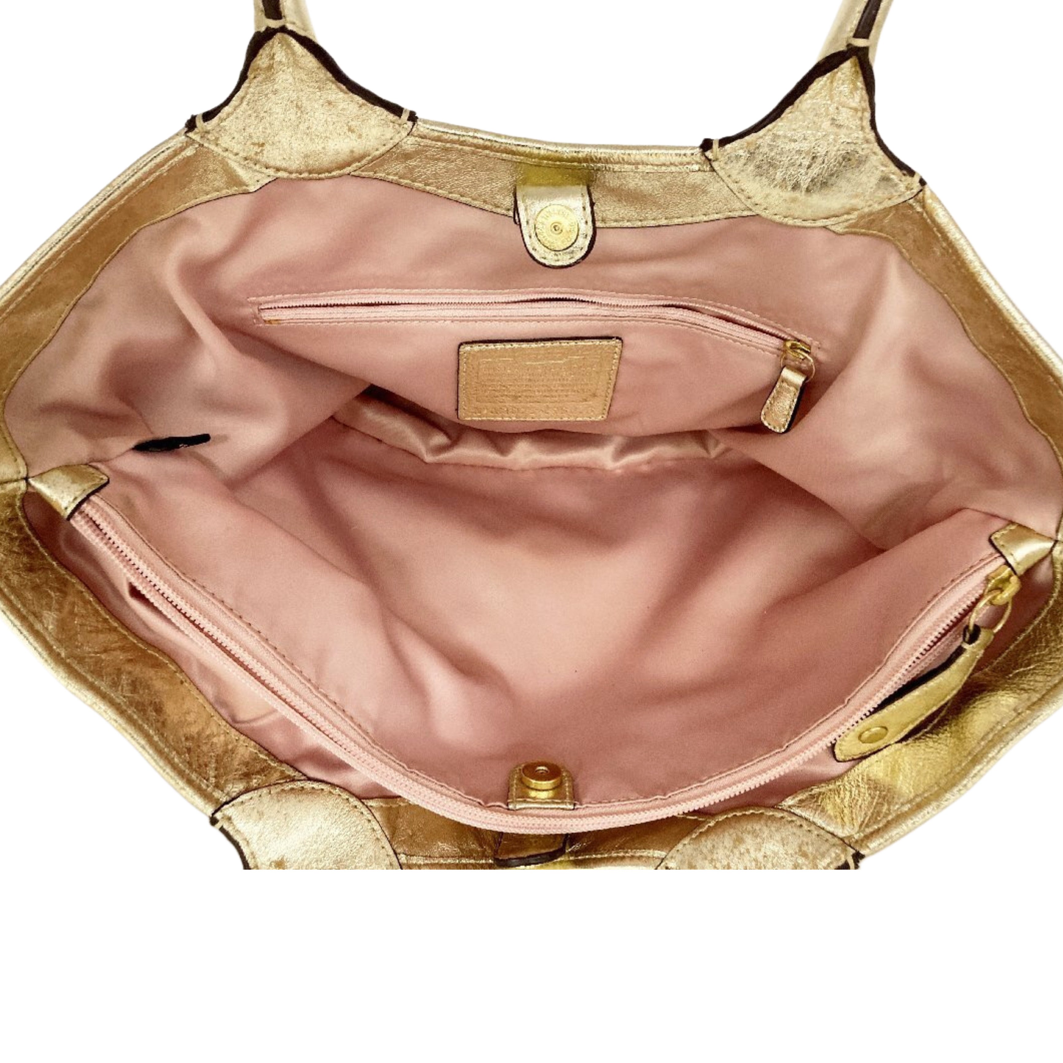 Coach Bleecker Floral Signature Applique Shoulder Bag