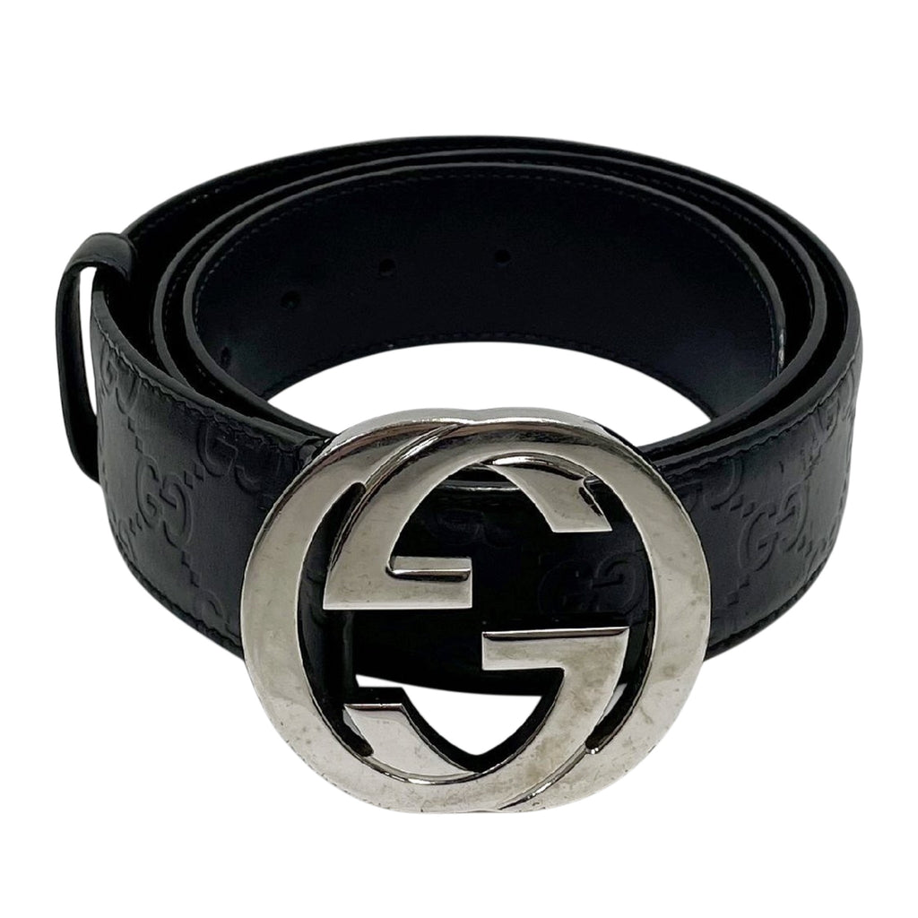 GUCCI Interlocking G Buckle Belt Men’s Size 90/36
