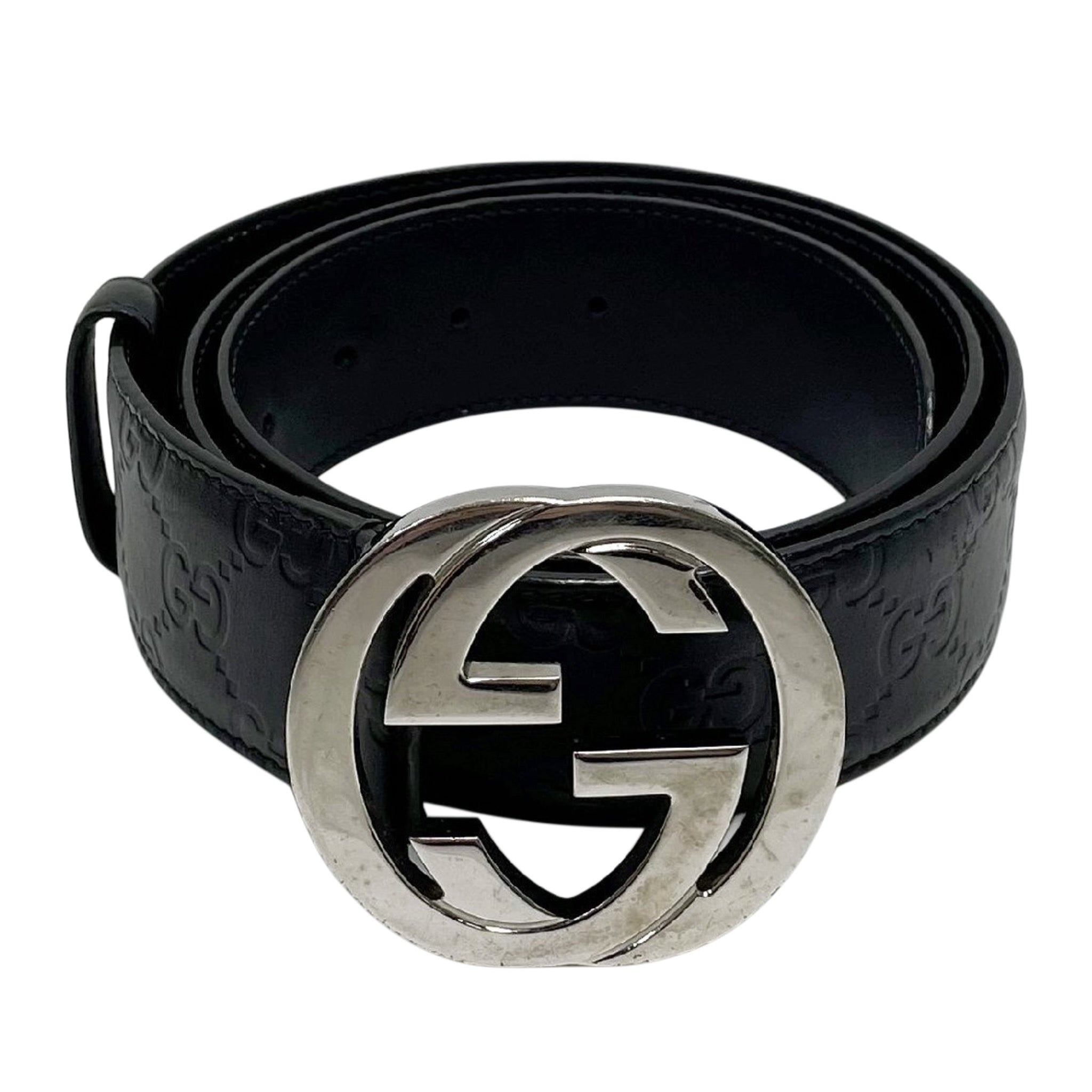 GUCCI Interlocking G Buckle Belt Men’s Size 90/36