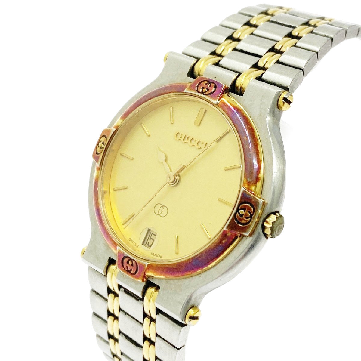 Gucci 9000M Gold Dial Watch