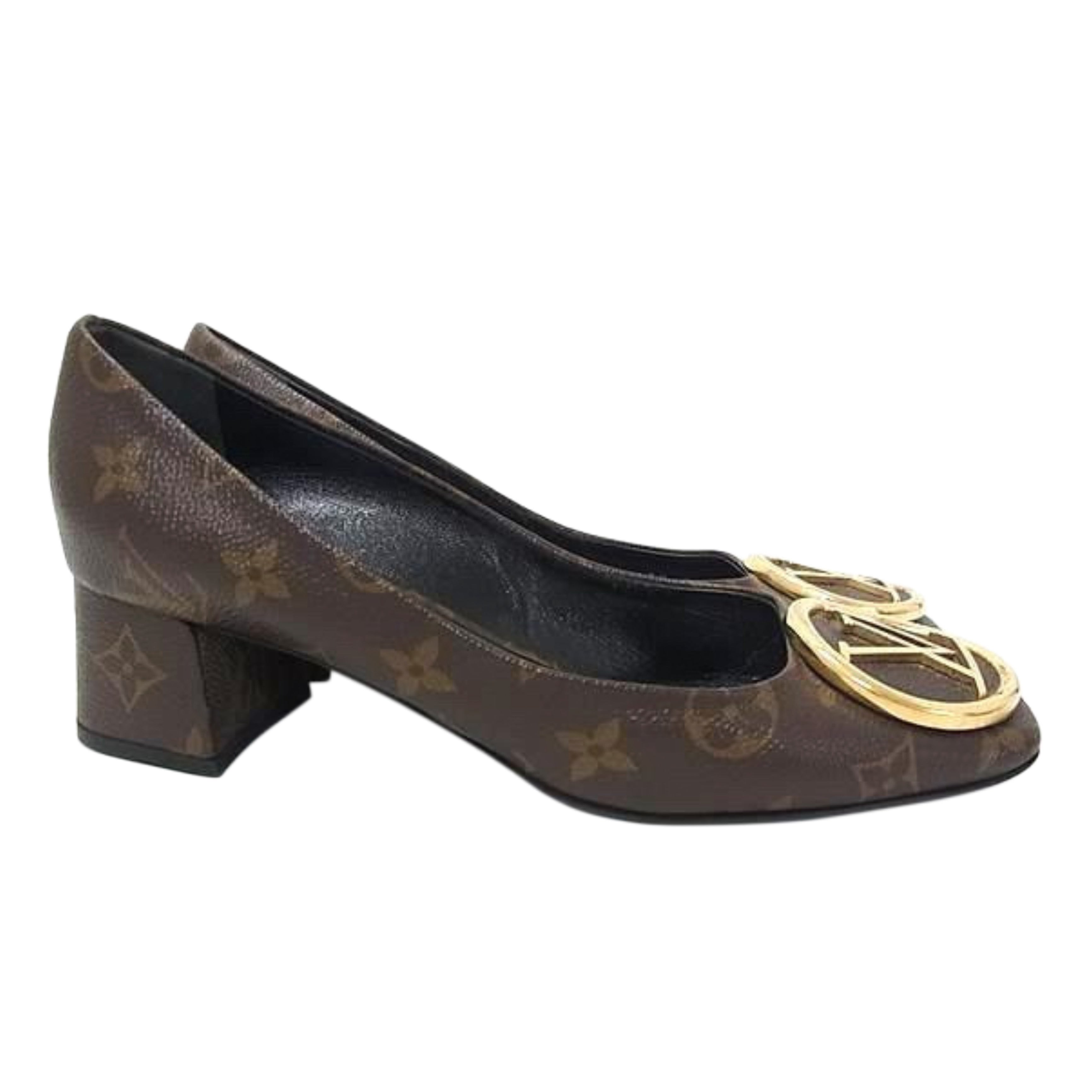 Louis Vuitton Monogram Canvas Madeleine Pumps Size 38