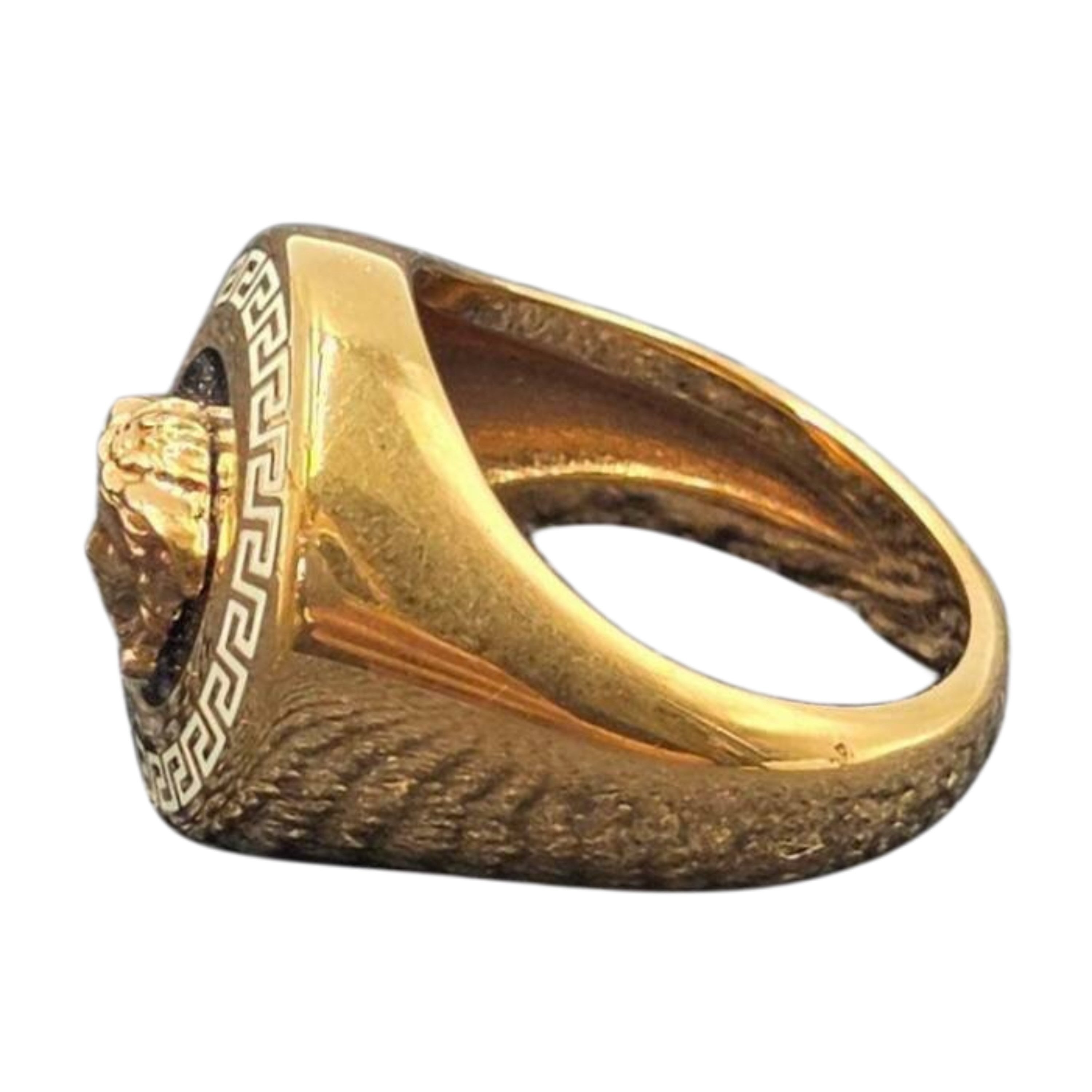 VERSACE Medusa Men’s Ring Gold/Black