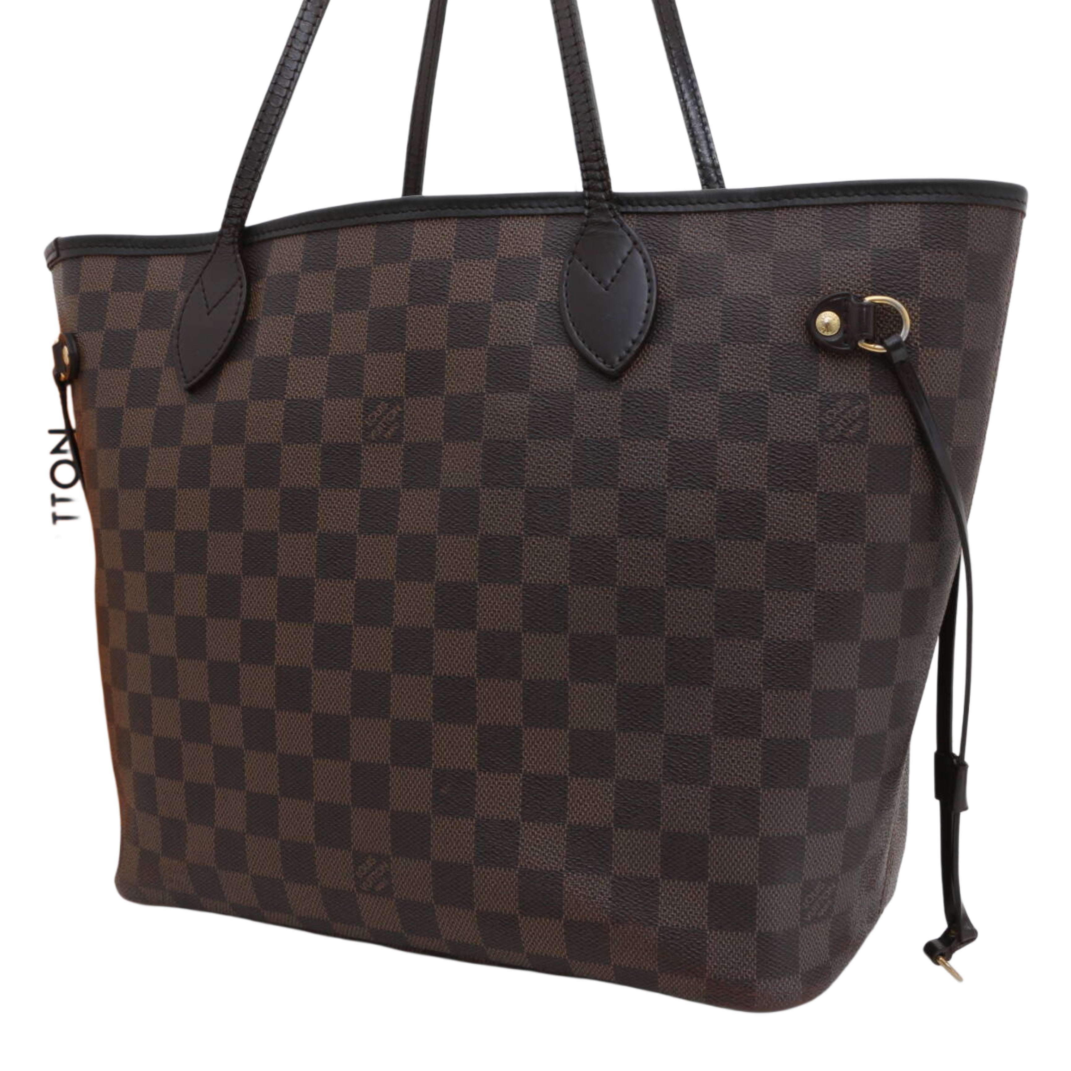 Louis Vuitton Damier Ebene Neverfull MM Tote Bag