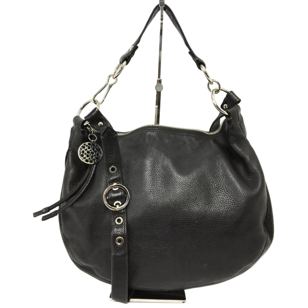 Coach Black Leather 2-Way Shoulder Bag