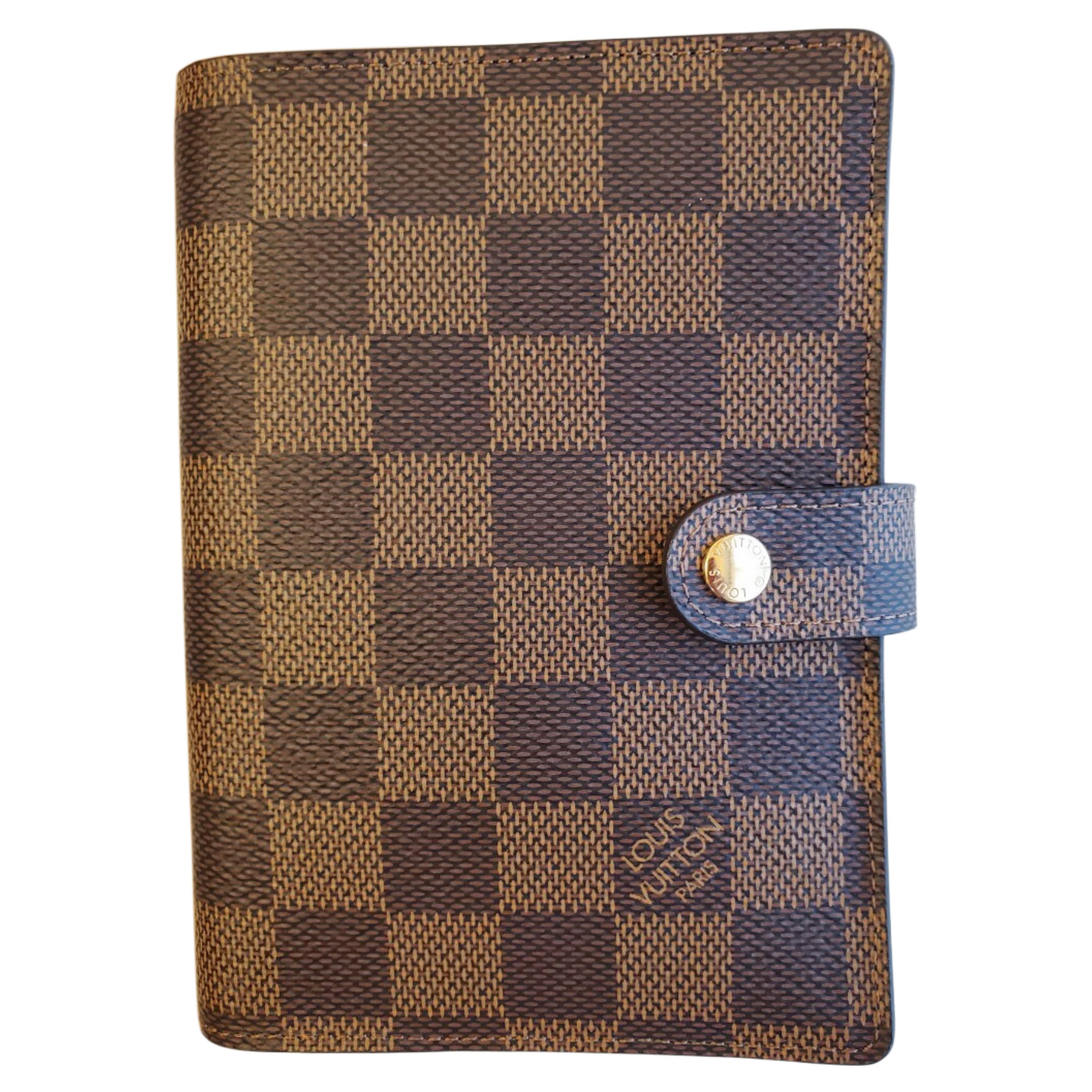 LOUIS VUITTON Damier Ebene Small Ring Agenda Cover