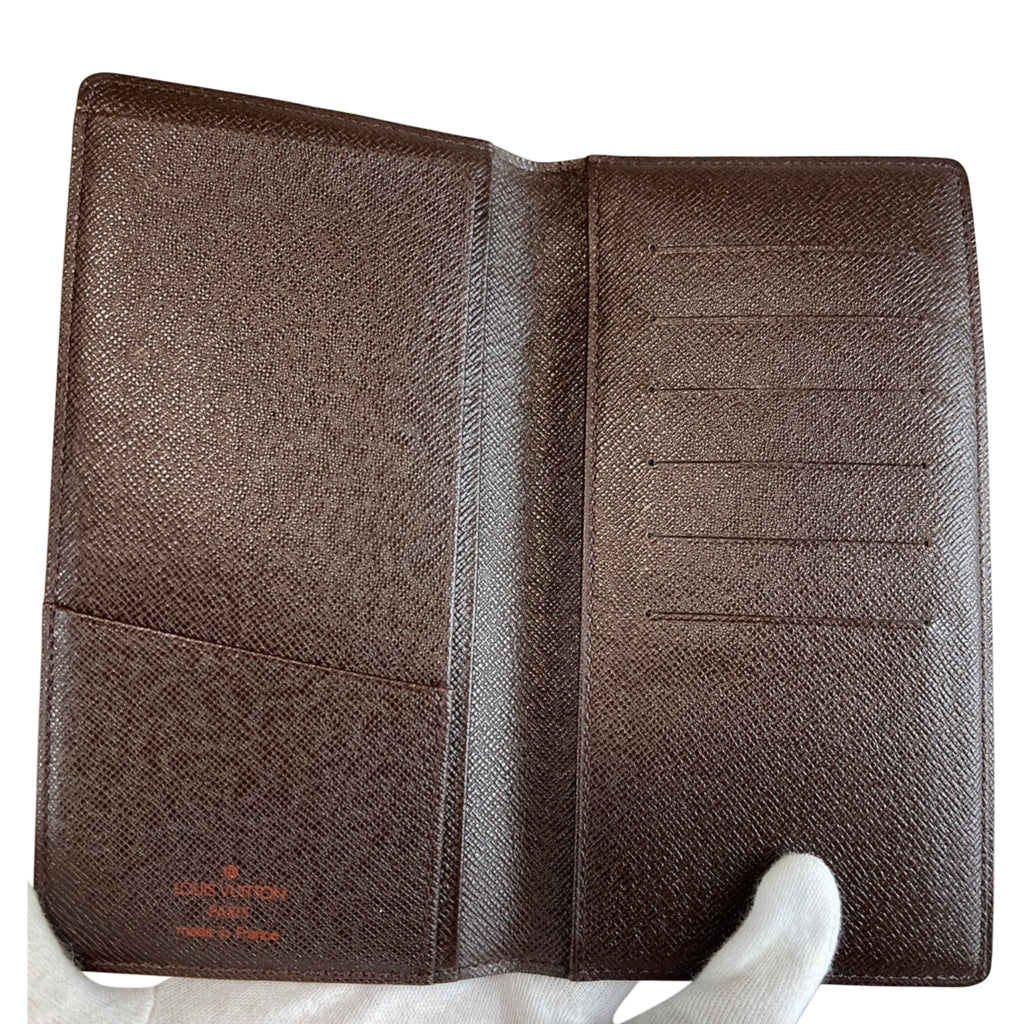 LOUIS VUITTON Damier Ebene Brazza Wallet