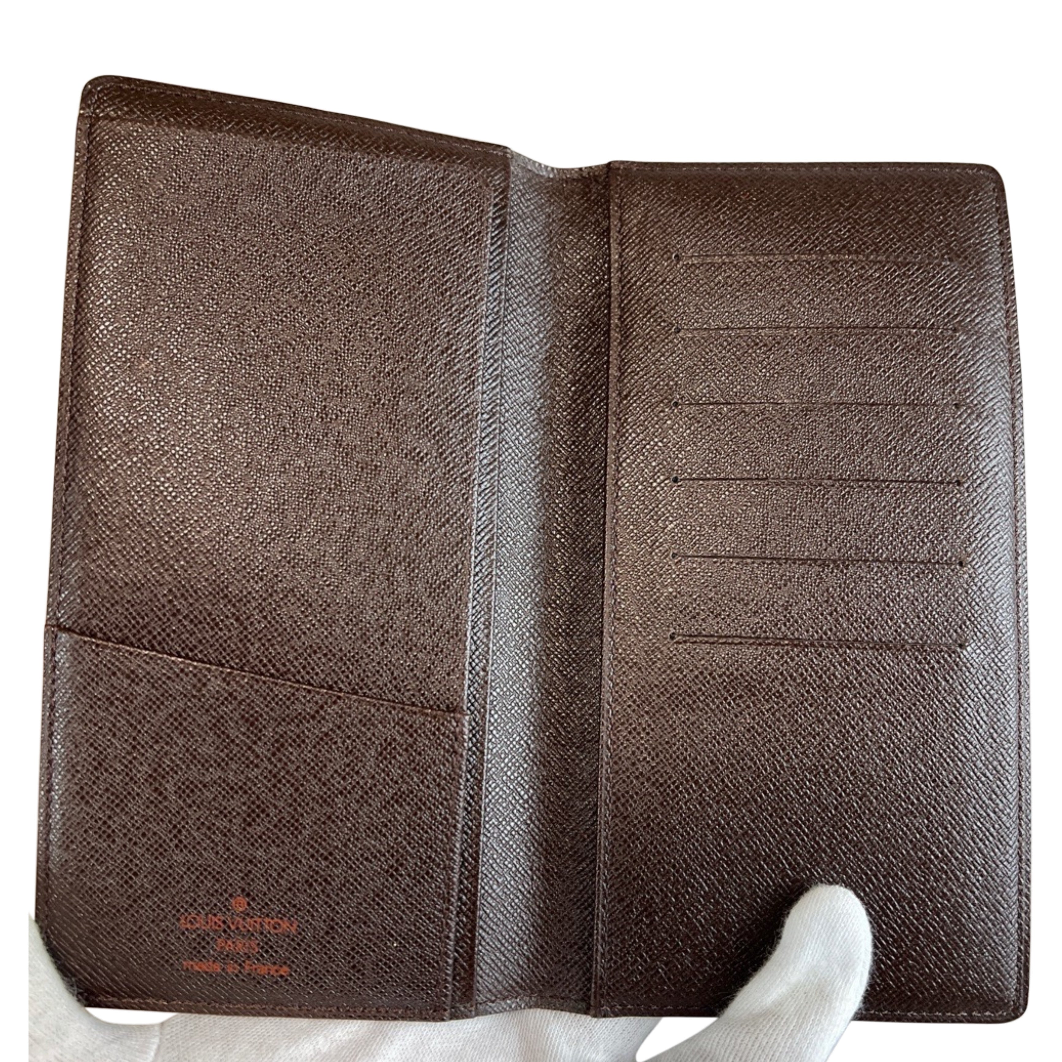 LOUIS VUITTON Damier Ebene Brazza Wallet