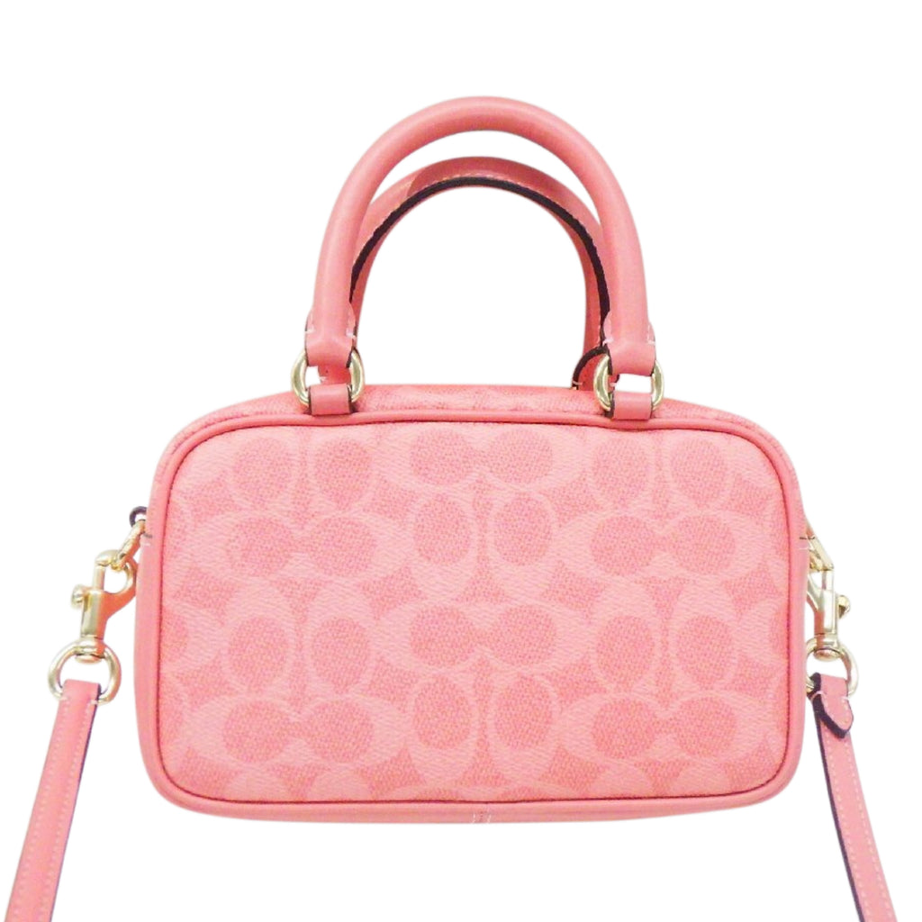 Coach x Peanuts Lucy Satchel Crossbody CBJ62 Bright Coral
