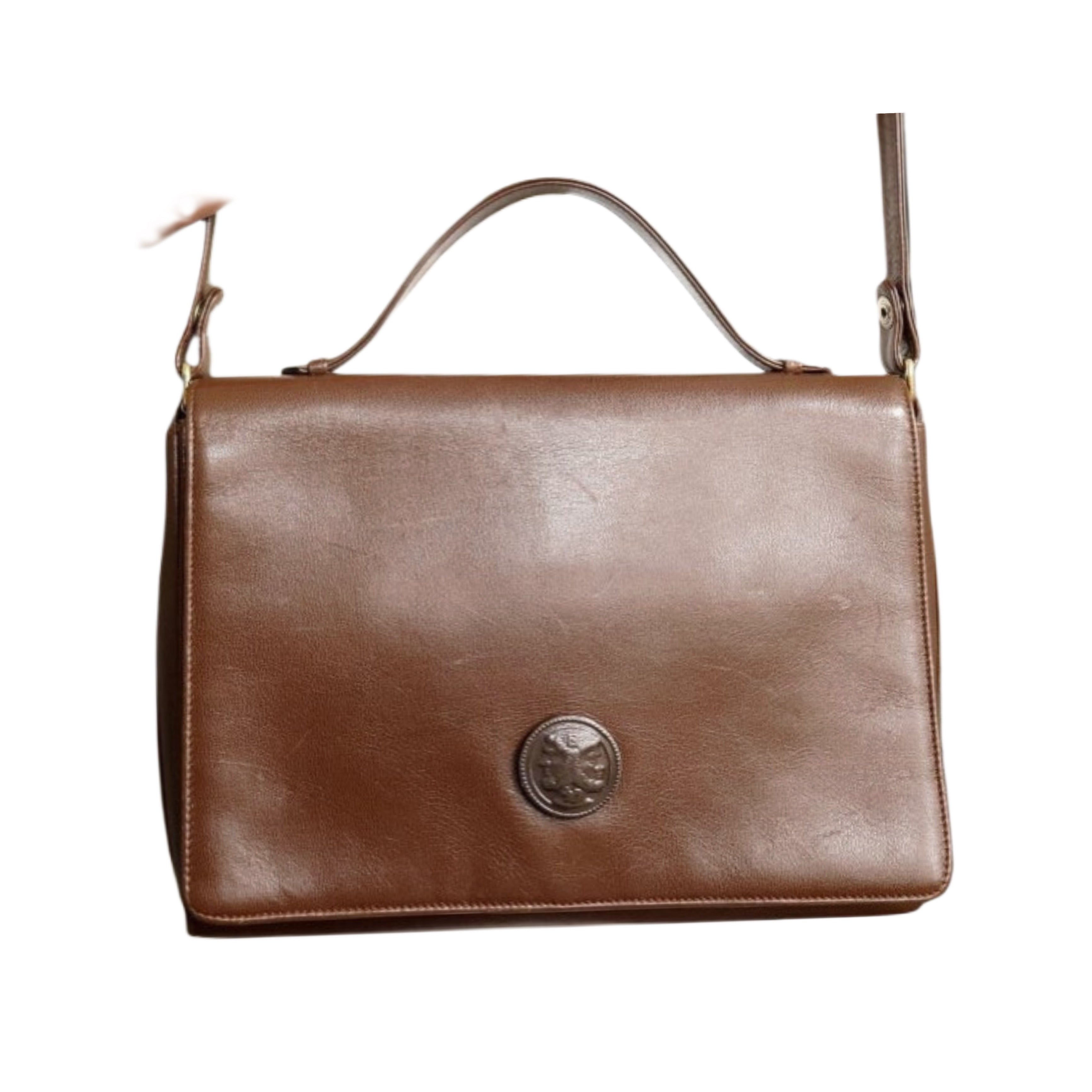 FENDI Greek Motif Janus 2-way Handbag