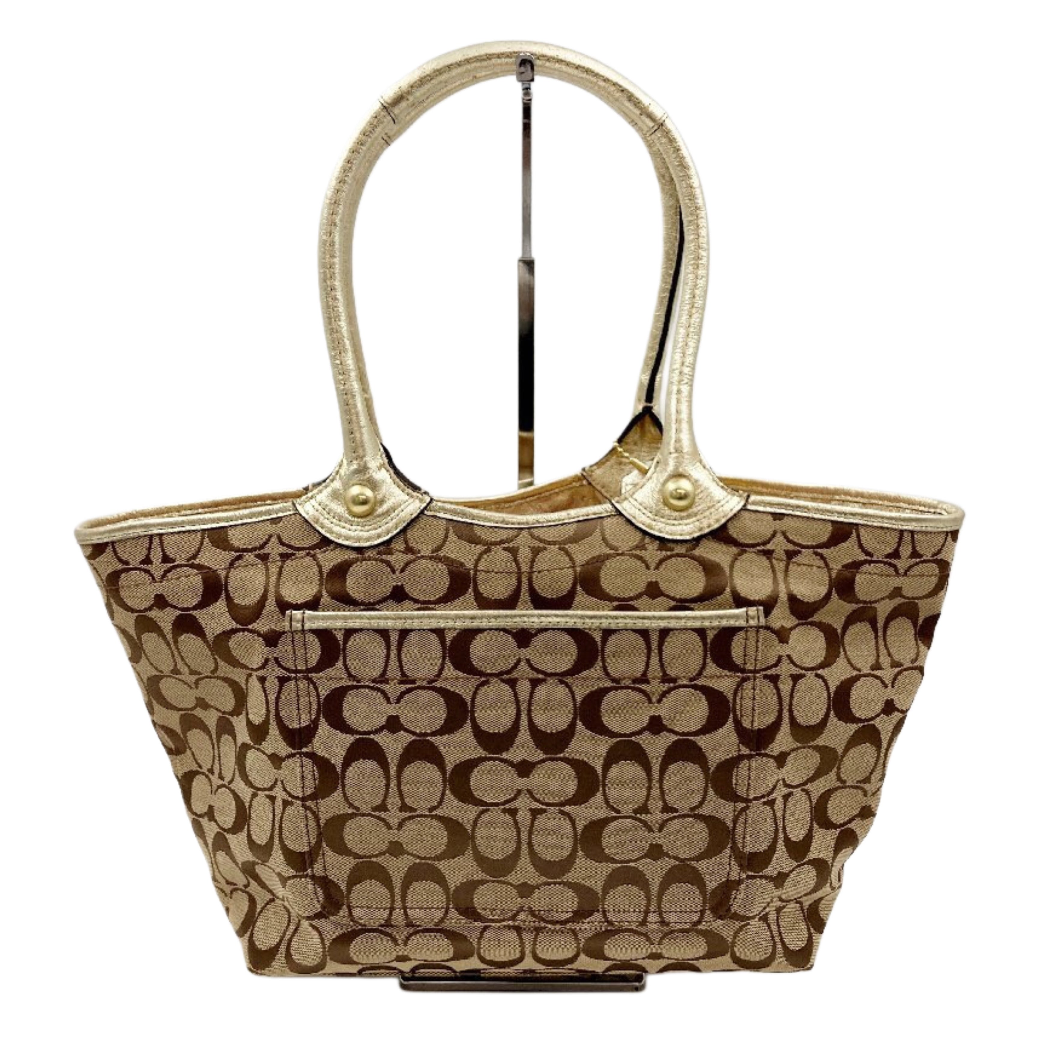 Coach Bleecker Floral Signature Applique Shoulder Bag