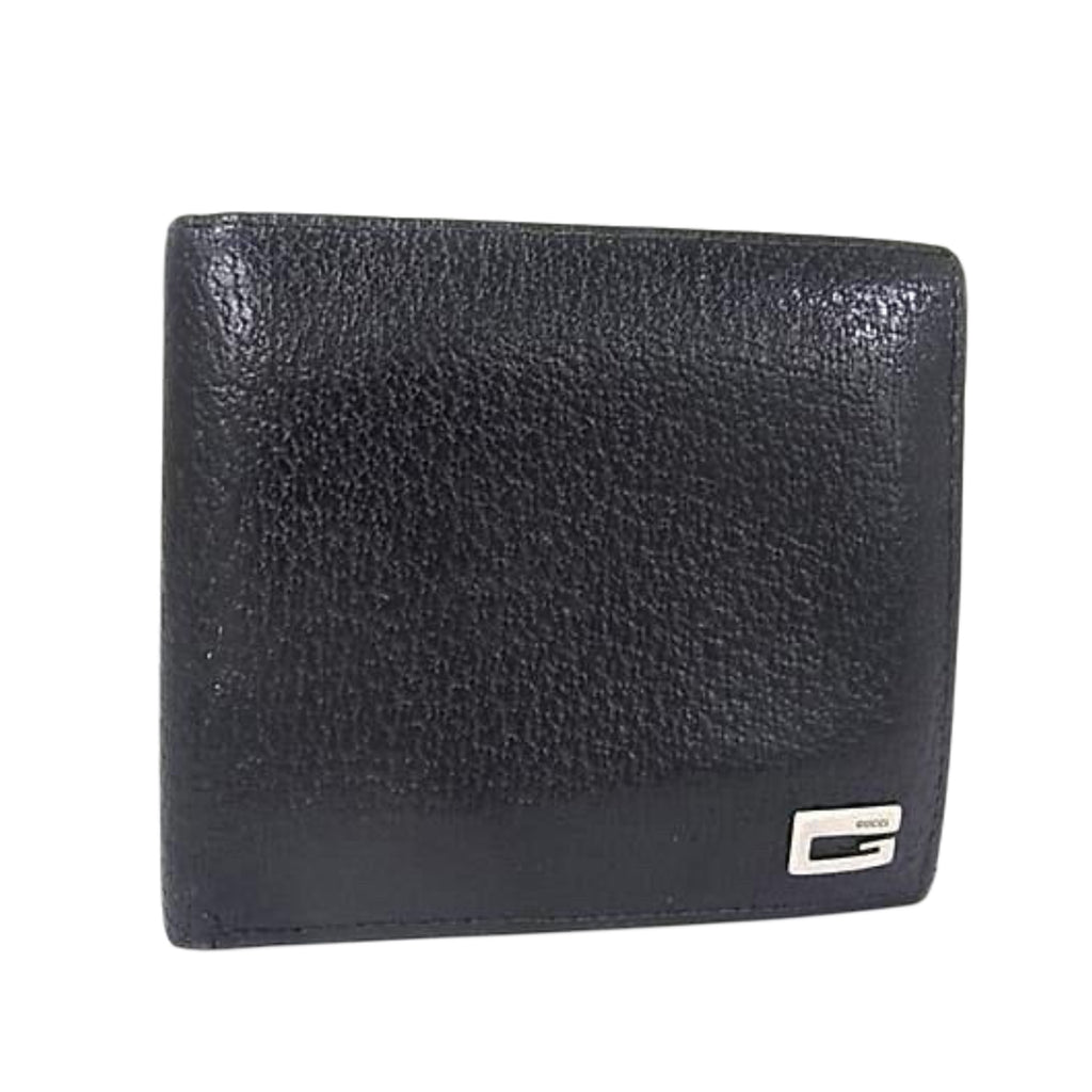 GUCCI Men’s Leather Black Bi Fold Wallet
