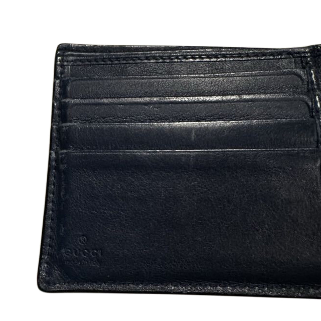 GUCCI Guccissima Men’s Navy Wallet