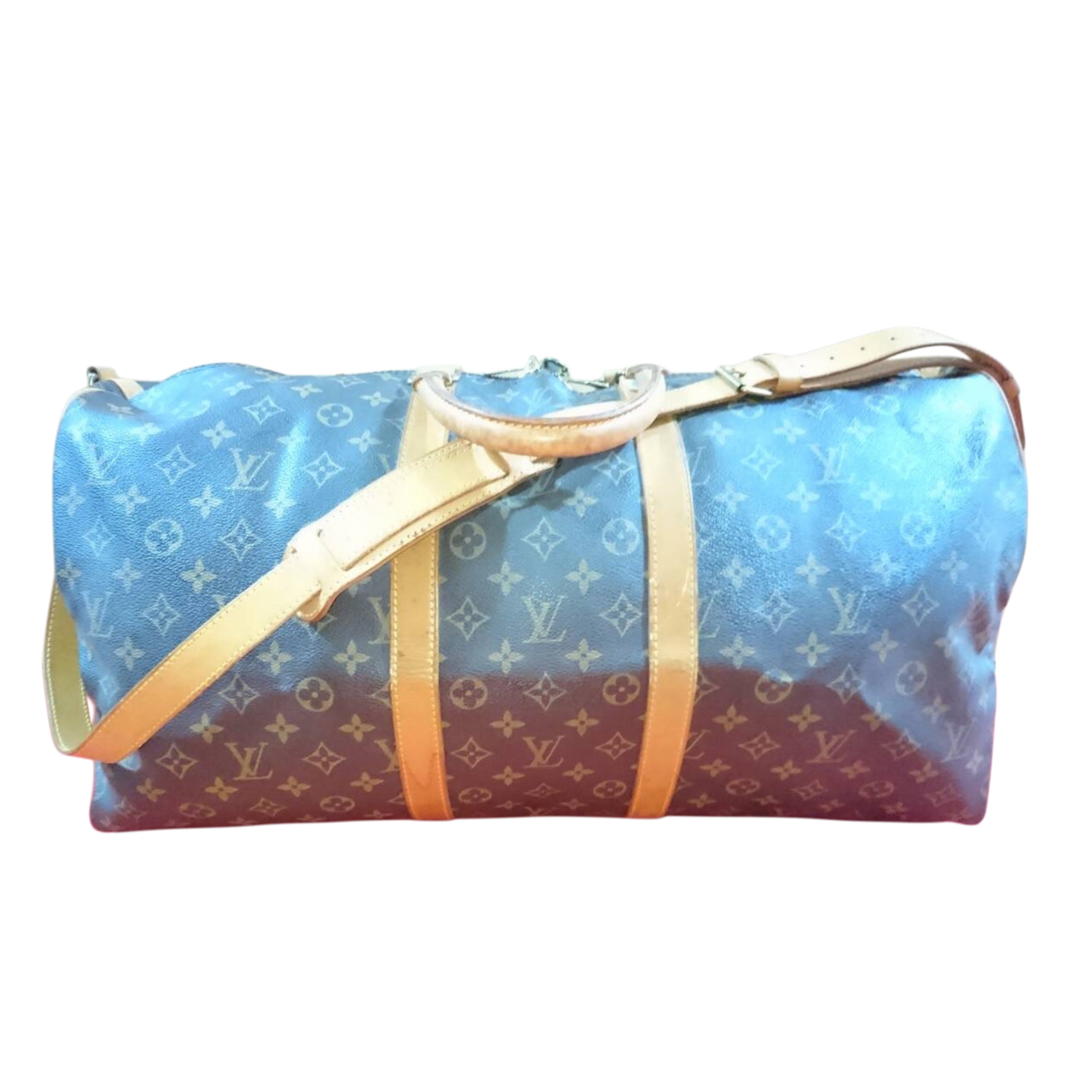 LOUIS VUITTON Monogram Keepall Bandouliere 55