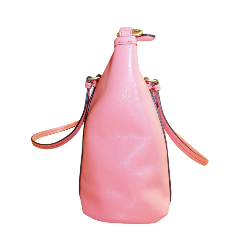 Coach Pink Peyton Leather Pocket Tote Bag
