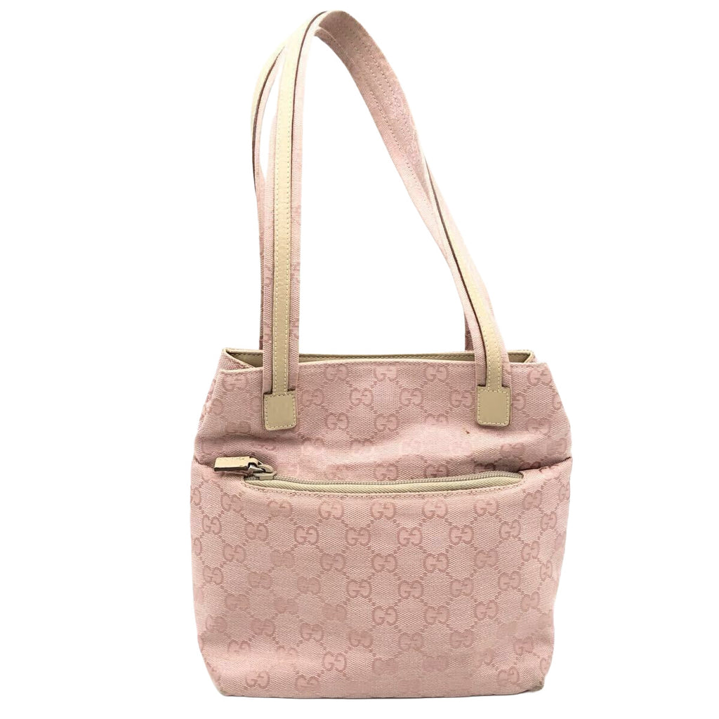 Gucci Pink GG Canvas Tote Bag