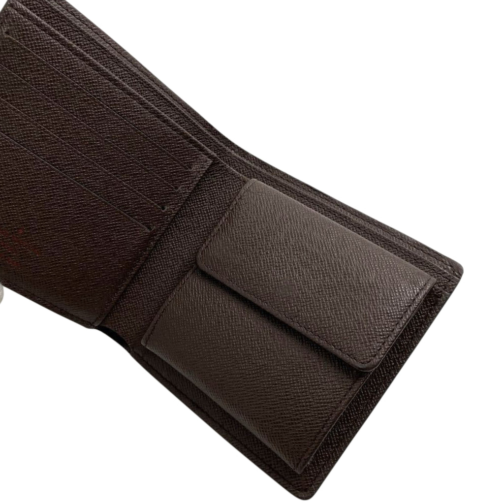 LOUIS VUITTON Damier Ebene Marco Bi Fold Wallet
