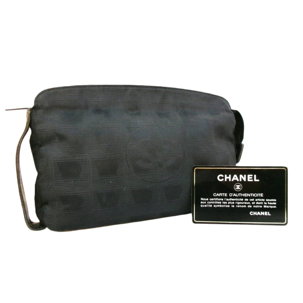 Chanel New Travel Line Zip Pouch Black