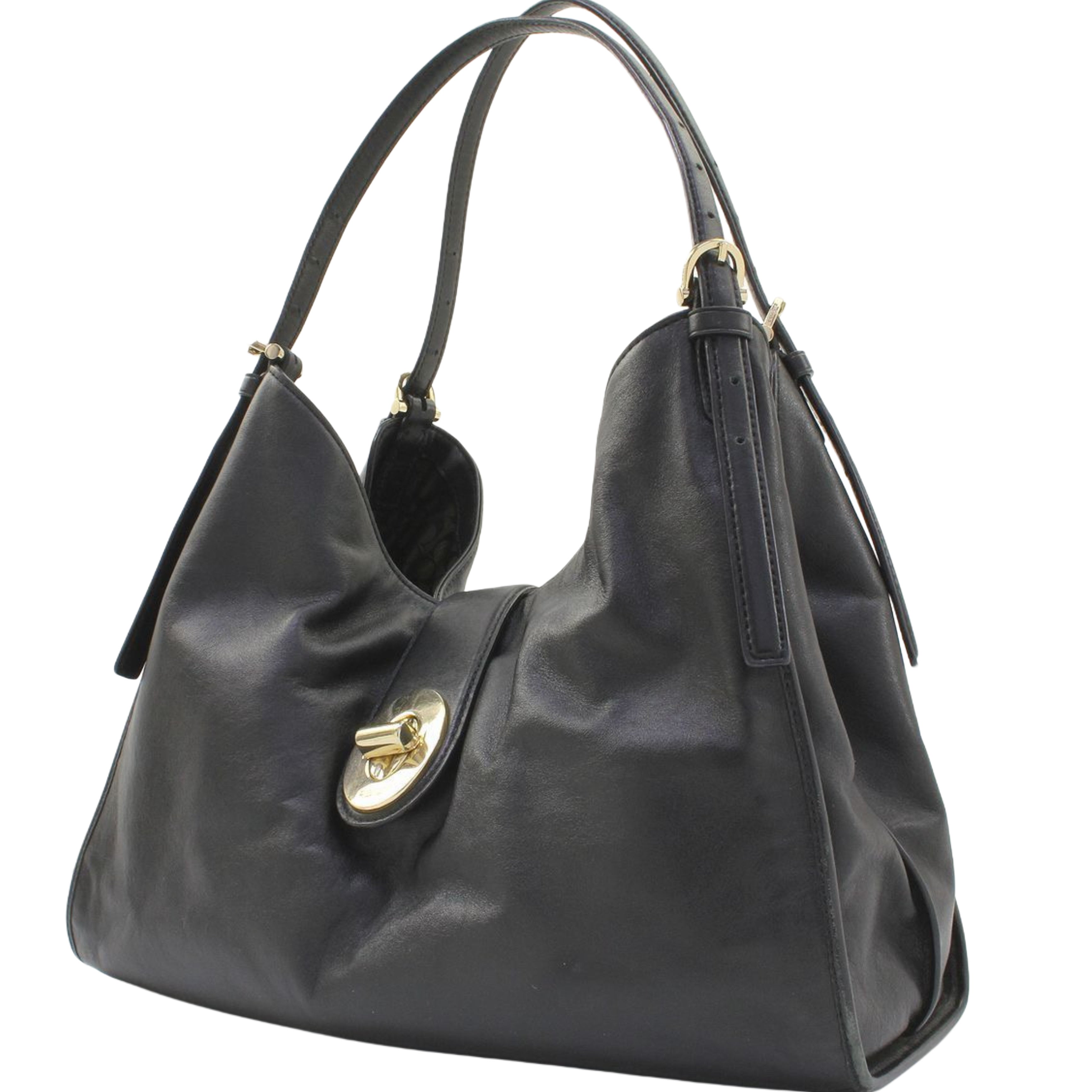 Coach Madison Leather Carlisle Black Shoulder Bag