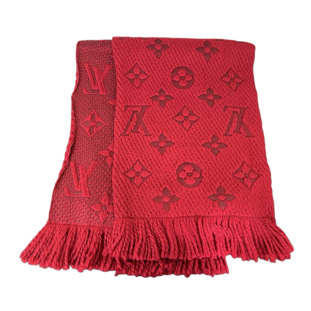 Louis Vuitton Monogram Scarf Red