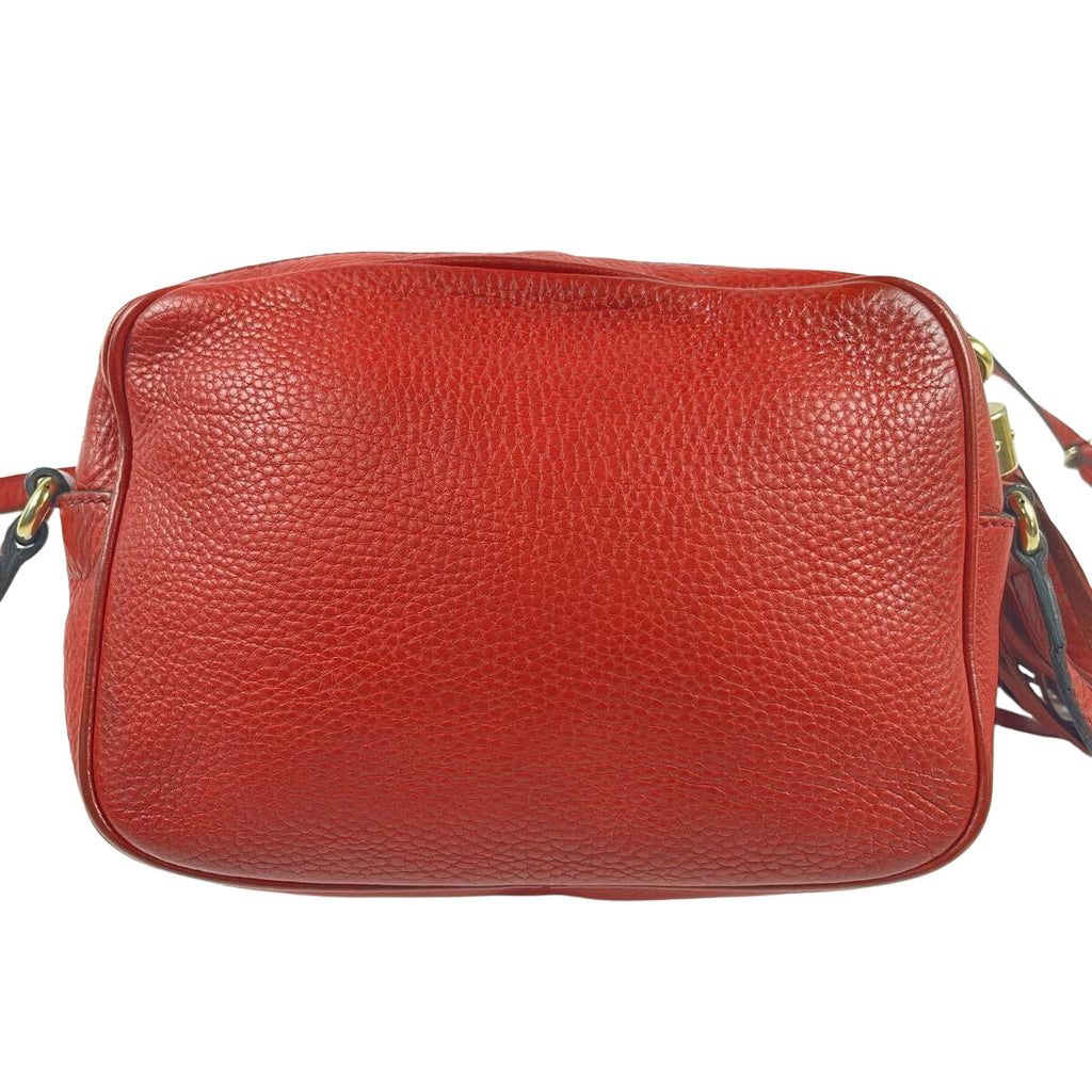 Gucci Red Soho Leather Disco Bag