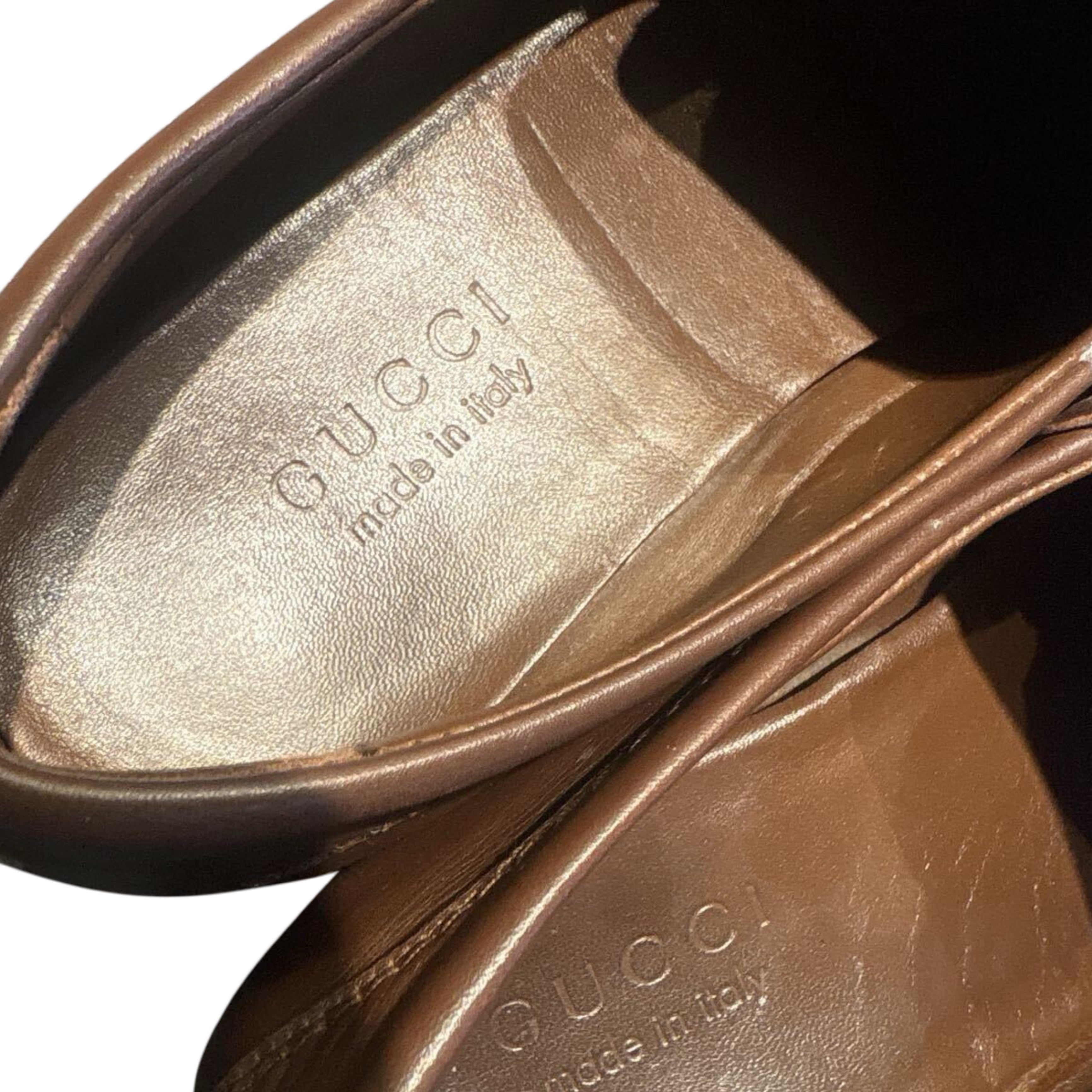 GUCCI Men's Leather Loafers Size 26.5