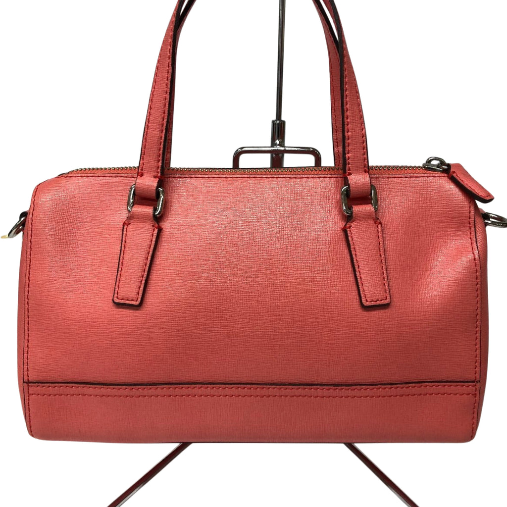 Coach Leather 2 Way Mini Boston Bag Pink