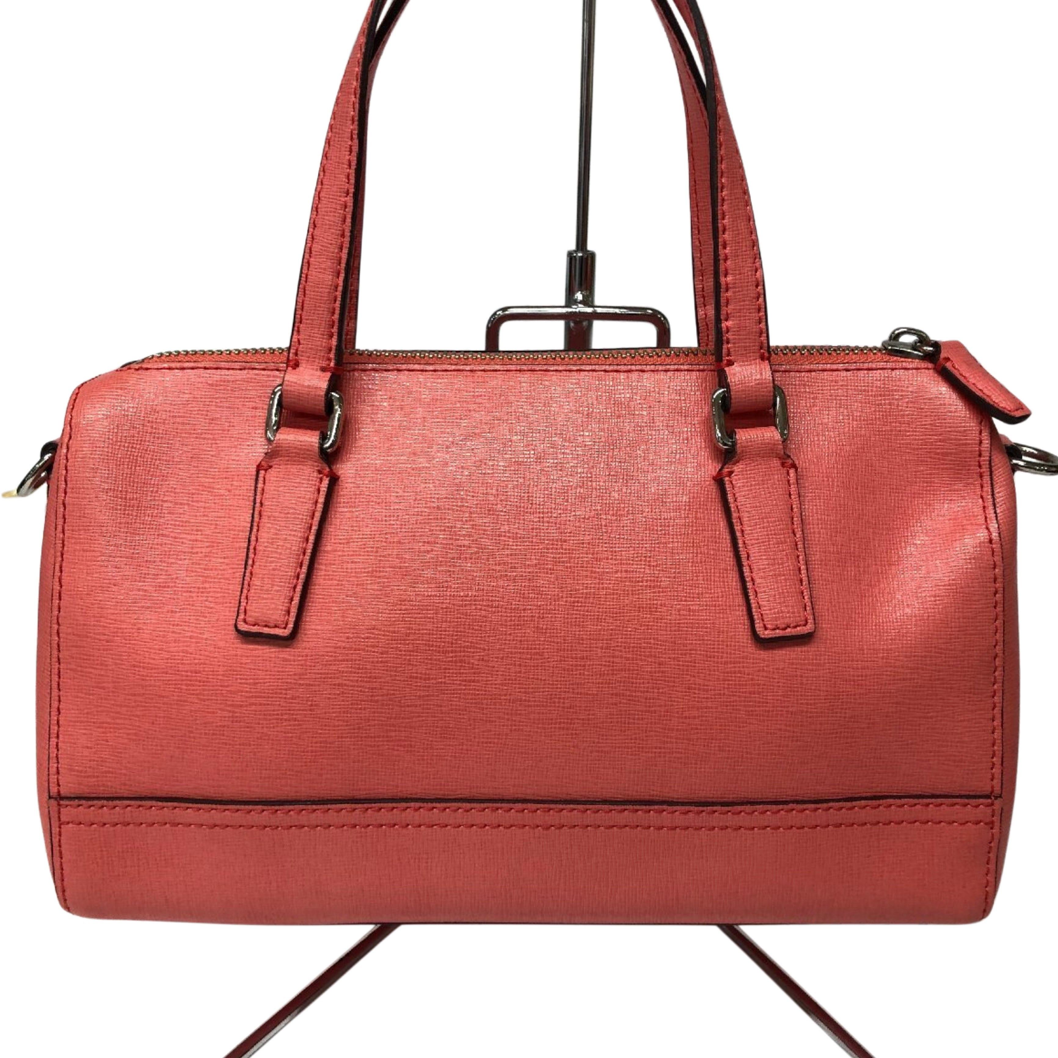 Coach Leather 2 Way Mini Boston Bag Pink