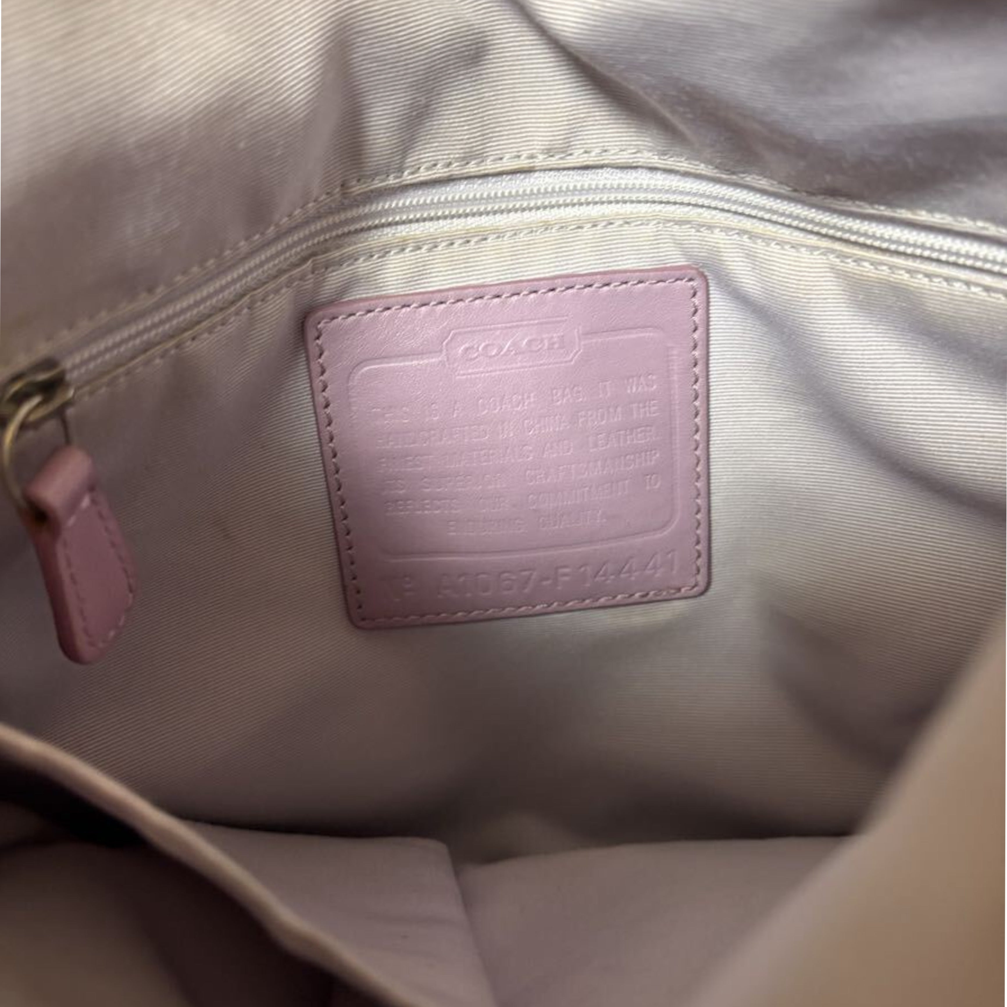 Coach Pink Horse and Carriage Shoulder Bag