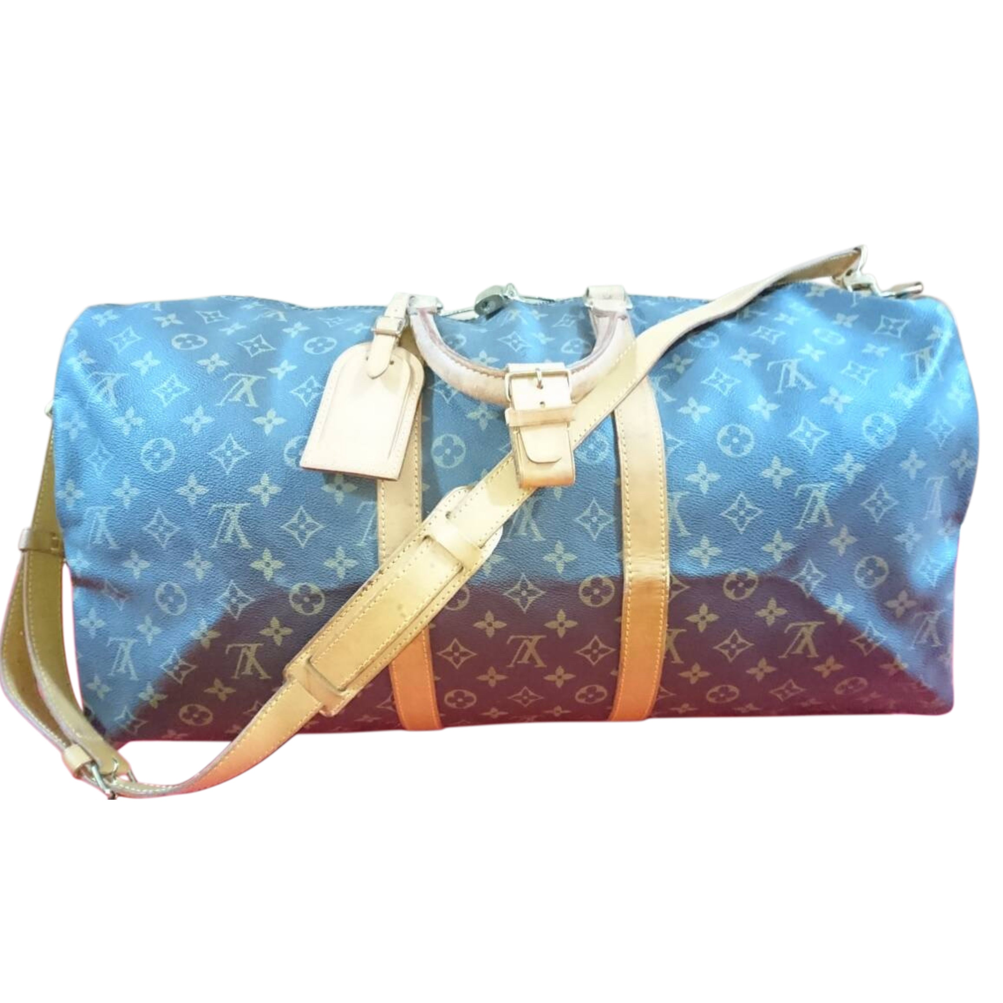 LOUIS VUITTON Monogram Keepall Bandouliere 55
