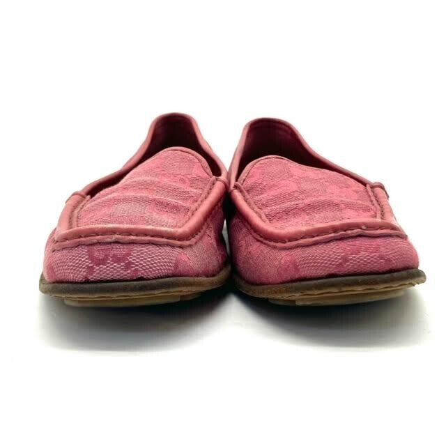 Gucci Pink GG Canvas Slip-On Flats – Size 37