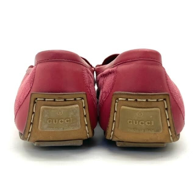 Gucci Pink GG Canvas Slip-On Flats – Size 37