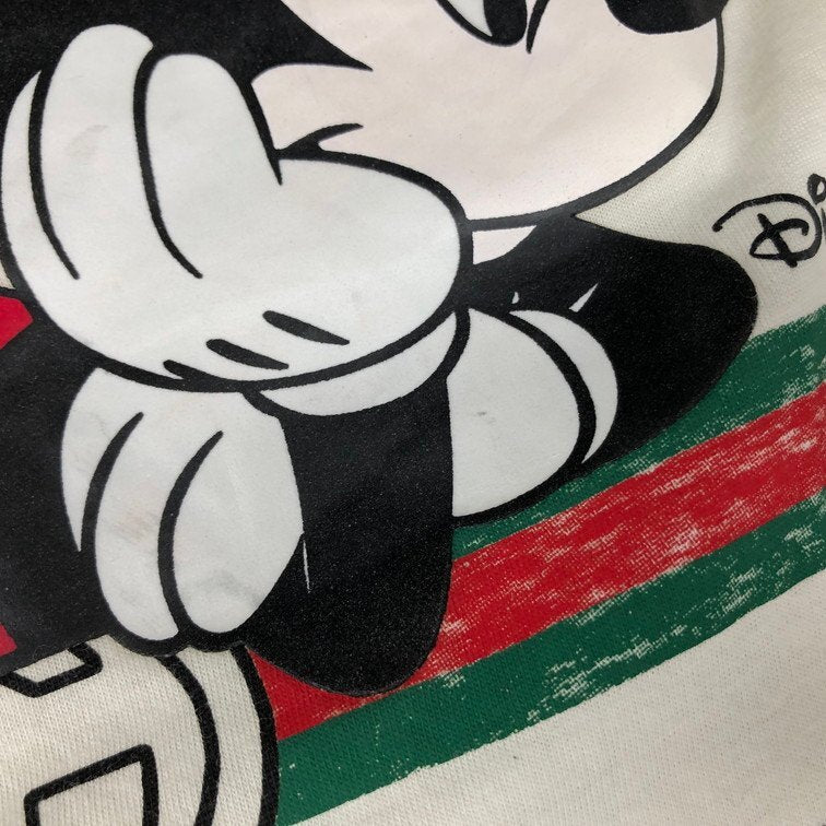 GuccixDisney Mickey Mouse Ivory T-Shirt Jersey Size XS