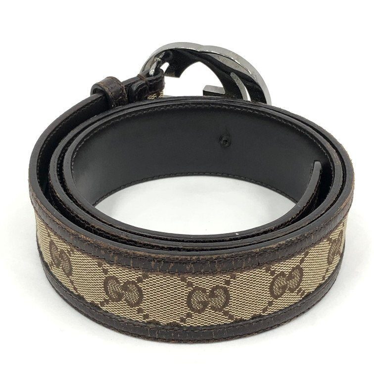 Gucci Interlocking G GG Canvas Belt