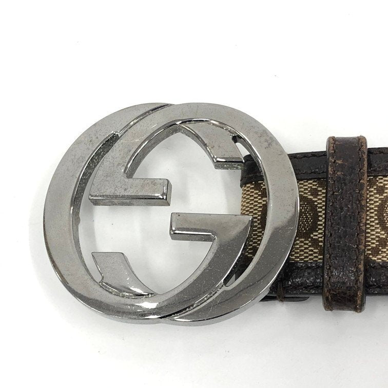 Gucci Interlocking G GG Canvas Belt